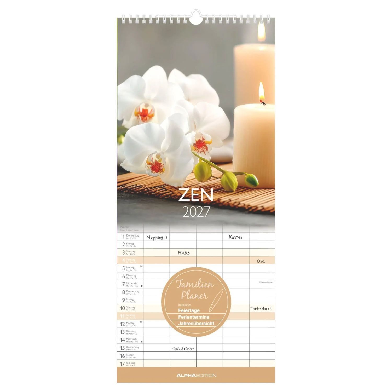Wandkalender Zen 2027