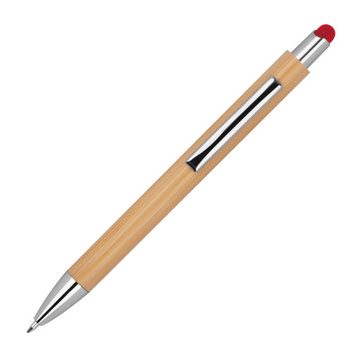 Livepac Office Kugelschreiber Schreibset aus Bambus / Kugelschreiber und Tintenroller / Farbe: rot