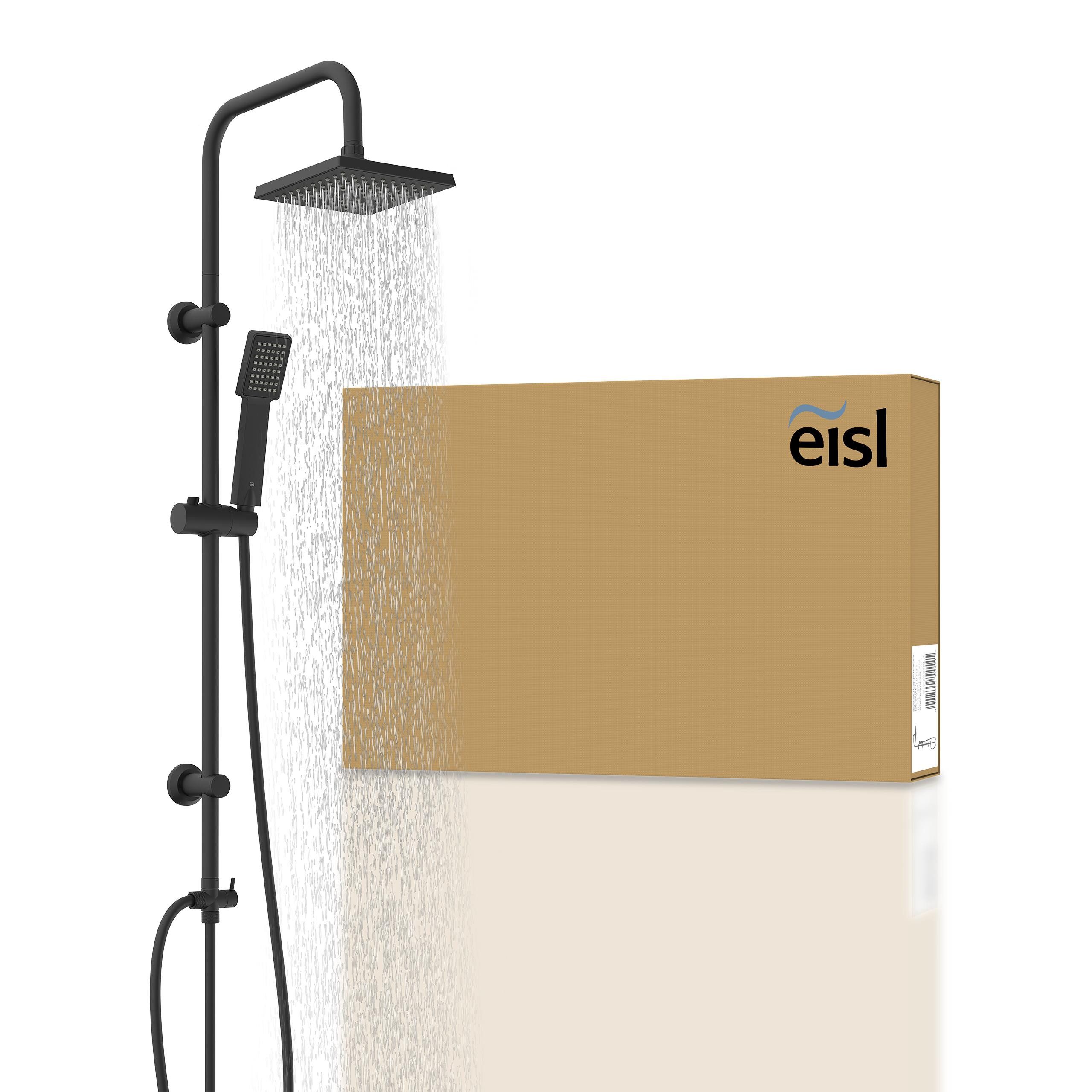 Eisl Duschsystem EASY ENERGY, Höhe 97 cm, 2 Strahlart(en), 1 tlg., Höhenverstellbar / Antikalk-Noppen / Edelstahl