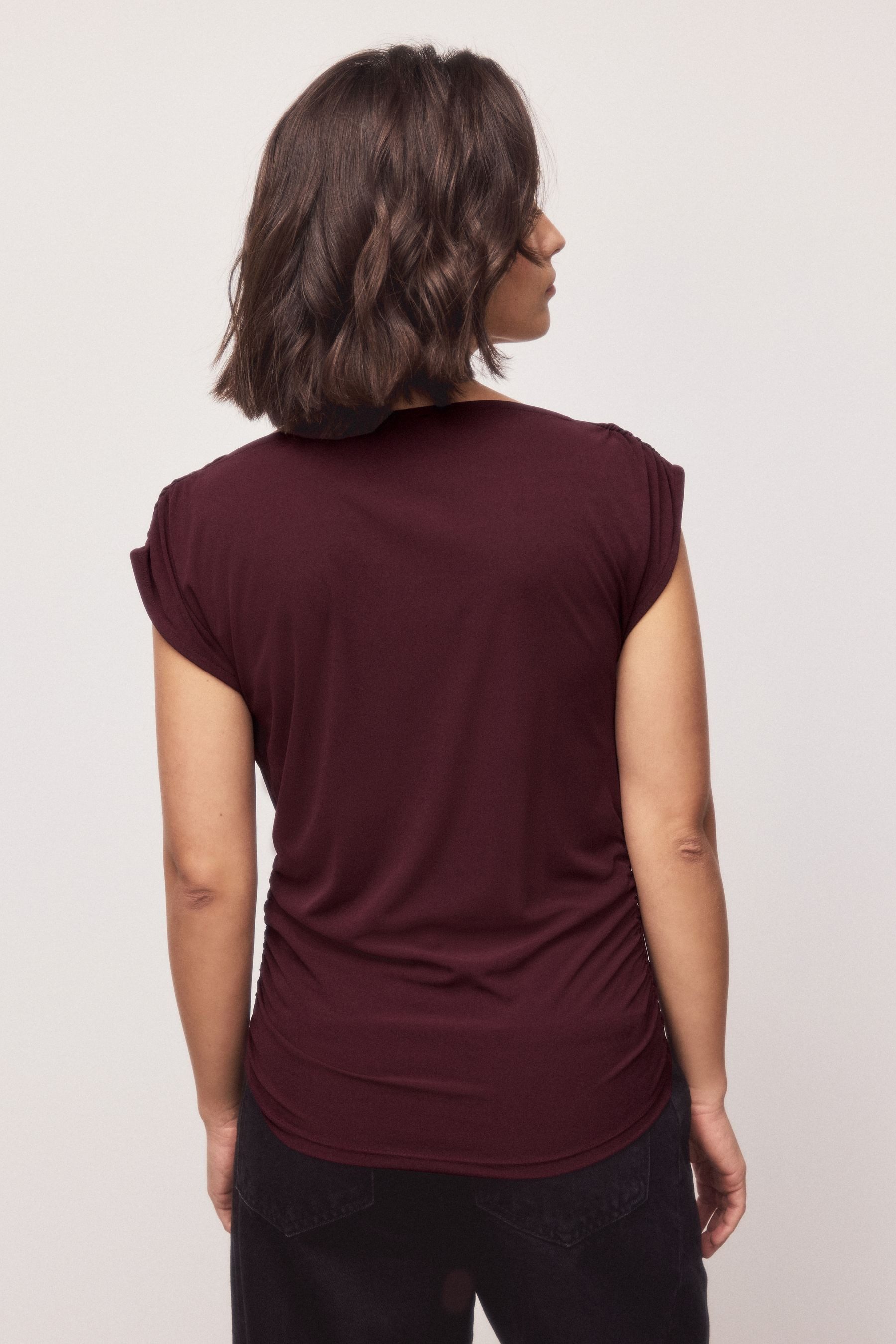 Next Shirttop Ärmelloses, drapiertes Oberteil (1-tlg)
