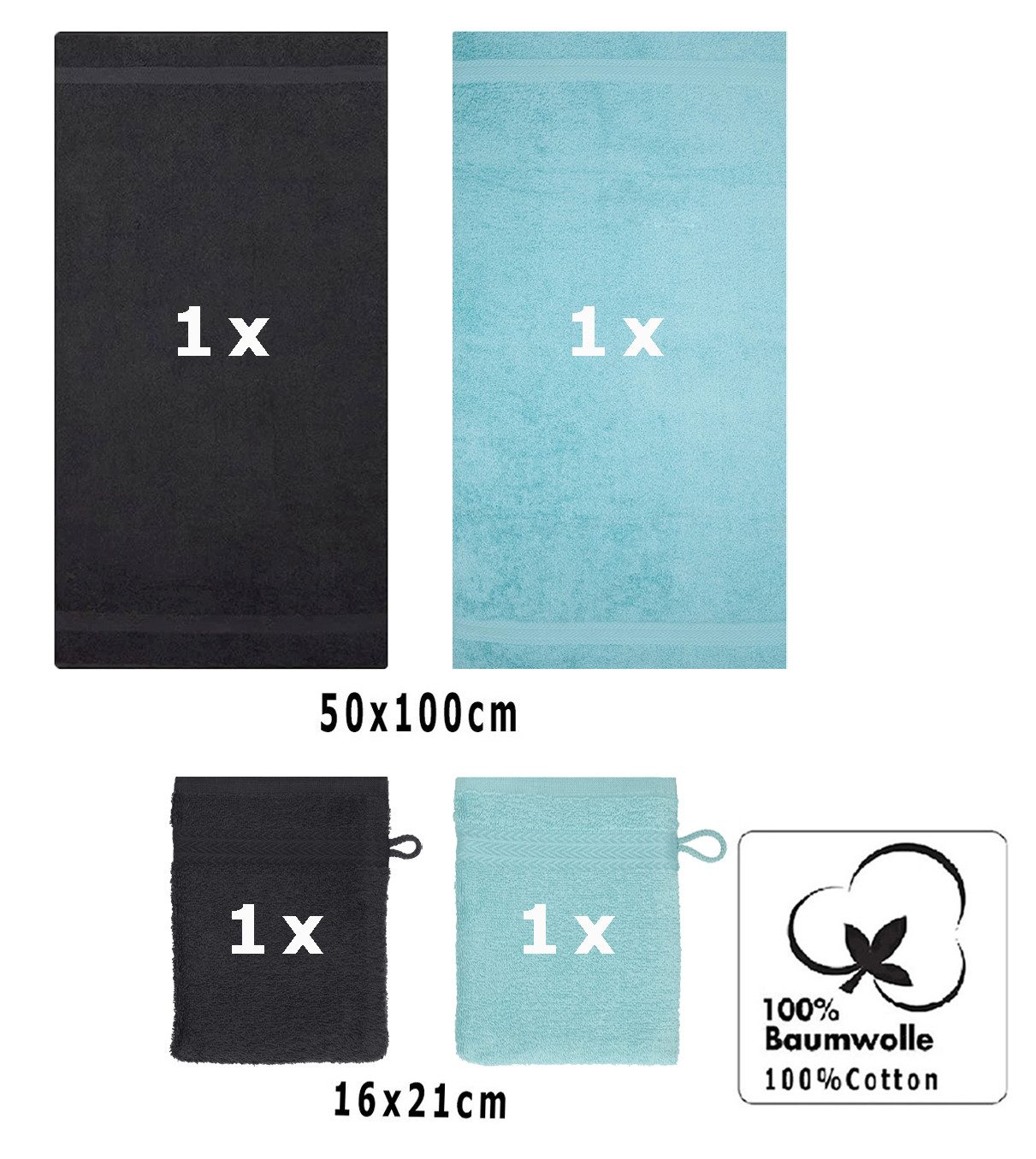 Betz Handtuch Set 4 tlg. Handtuch günstig online kaufen