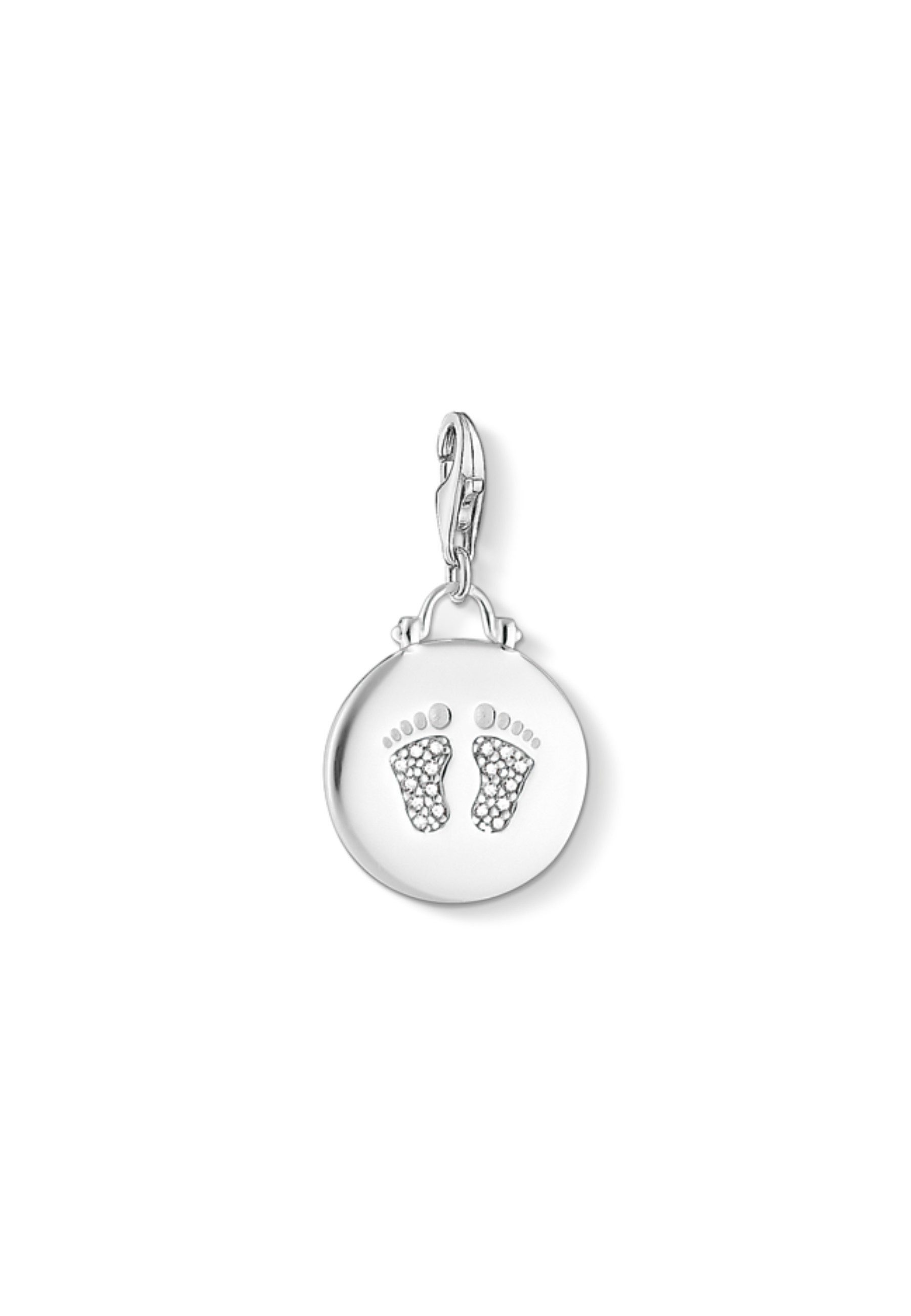 THOMAS SABO Kette mit Anhänger Charm-Anhänger Scheibe Baby-Fußabdruck (Set)