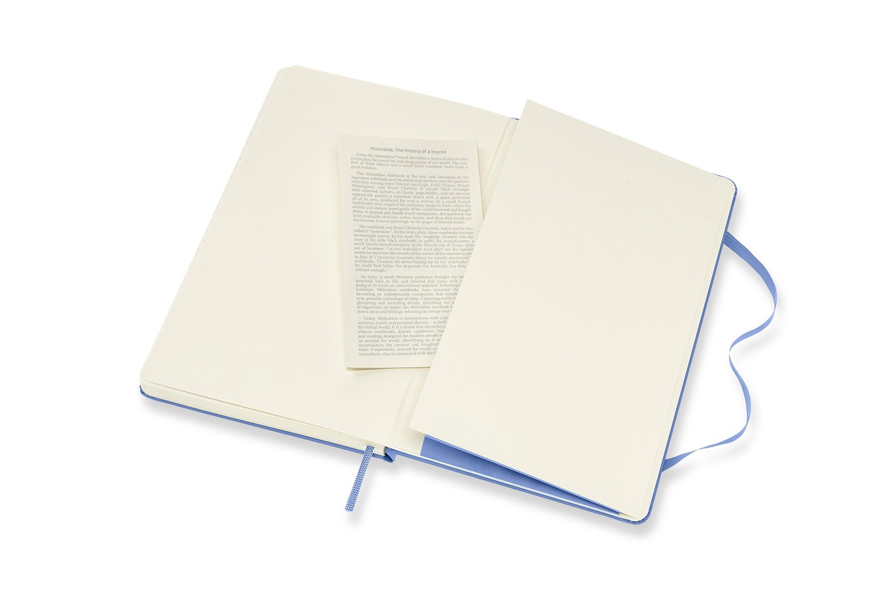 70g-Papier (13x21) Notizbuch, mit Groß Blau Collection festem MOLESKINE Hortensien Classic Einband - L/A5 -