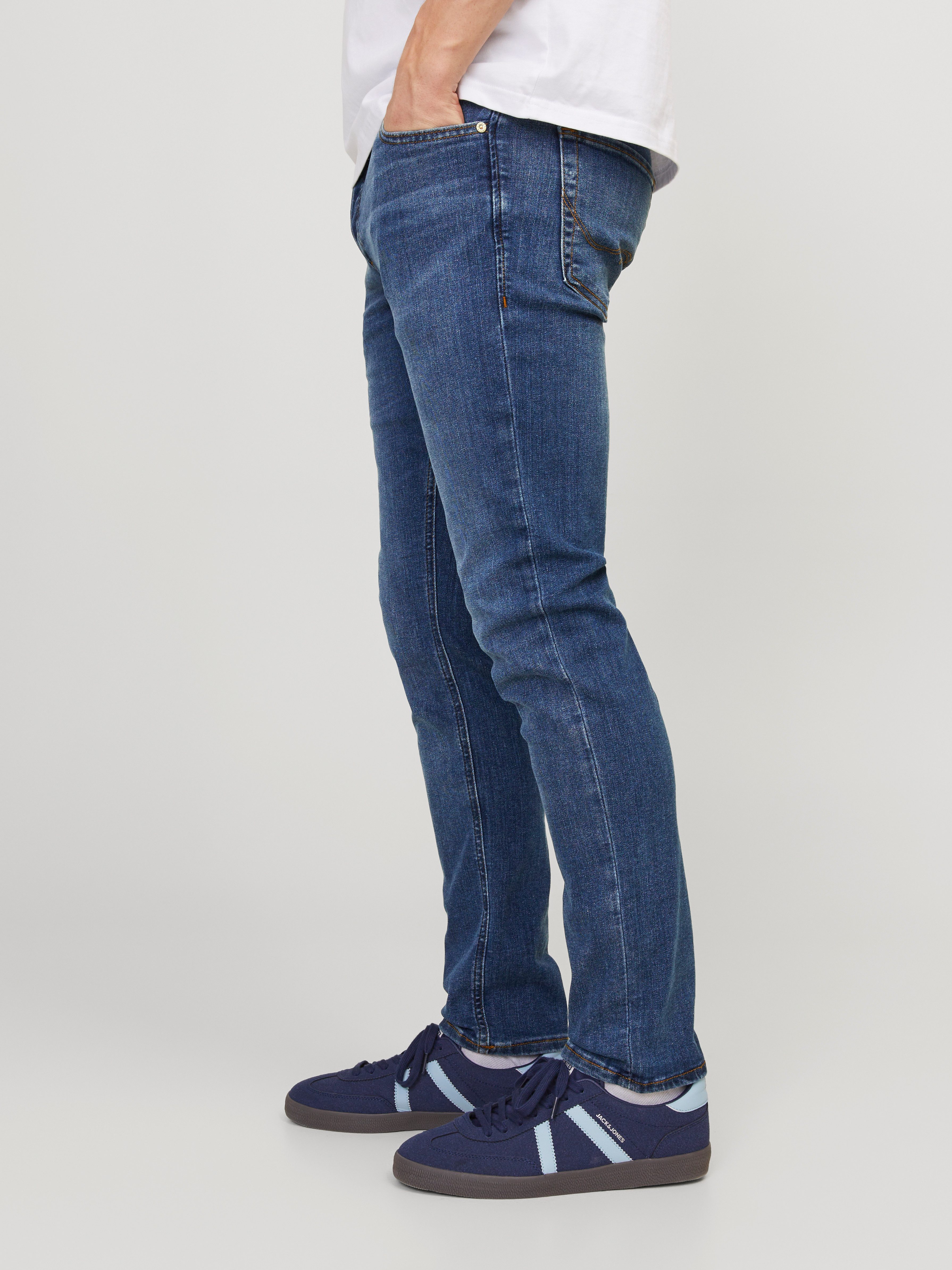Jack & Jones Slim-fit-Jeans JJIGLENN Slim-Fit mit Stretch und praktischer 5-Pocket-Form Baumwollmischung, slim fit – Bild 5 von 5