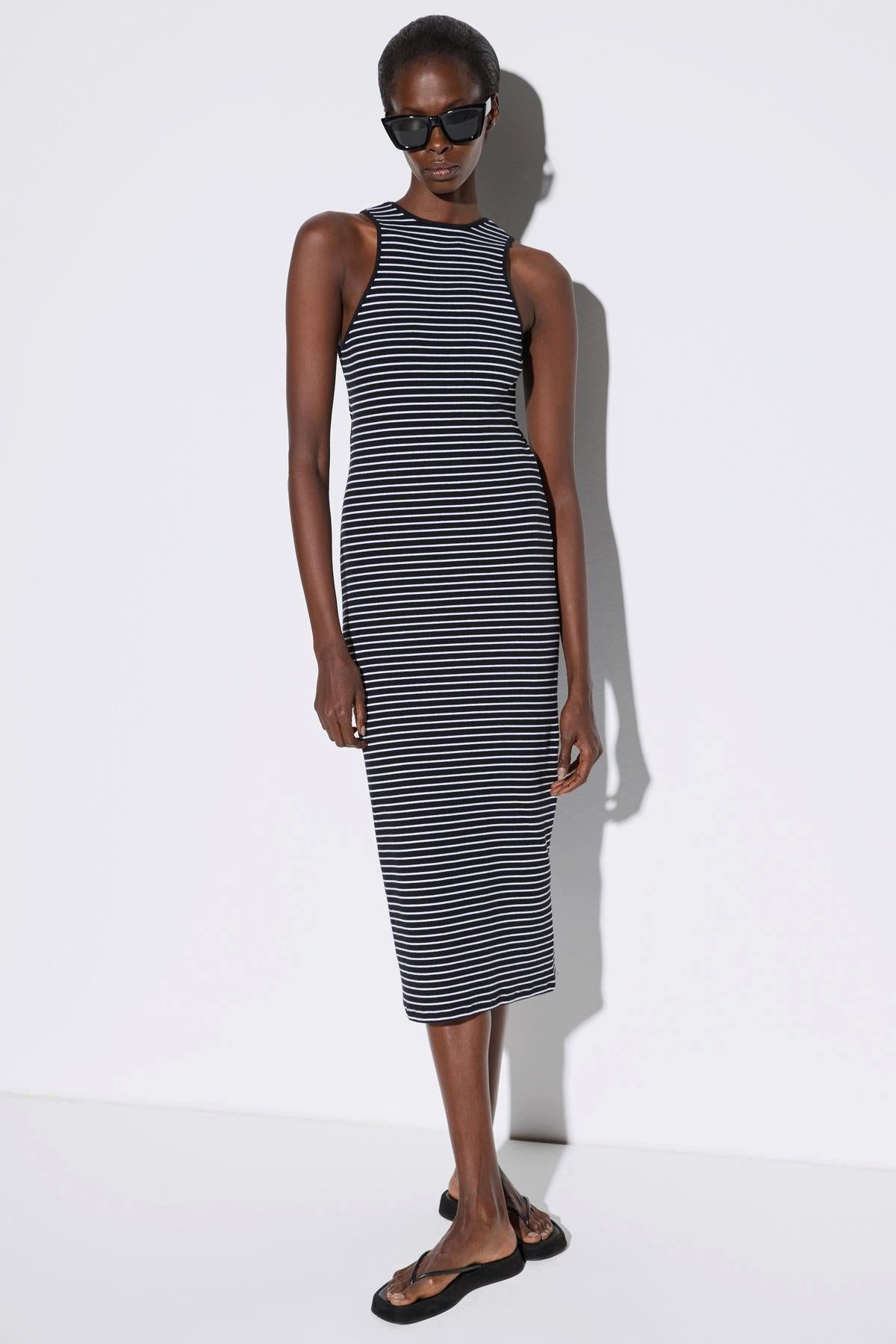Minikleid Gestreiftes Midikleid