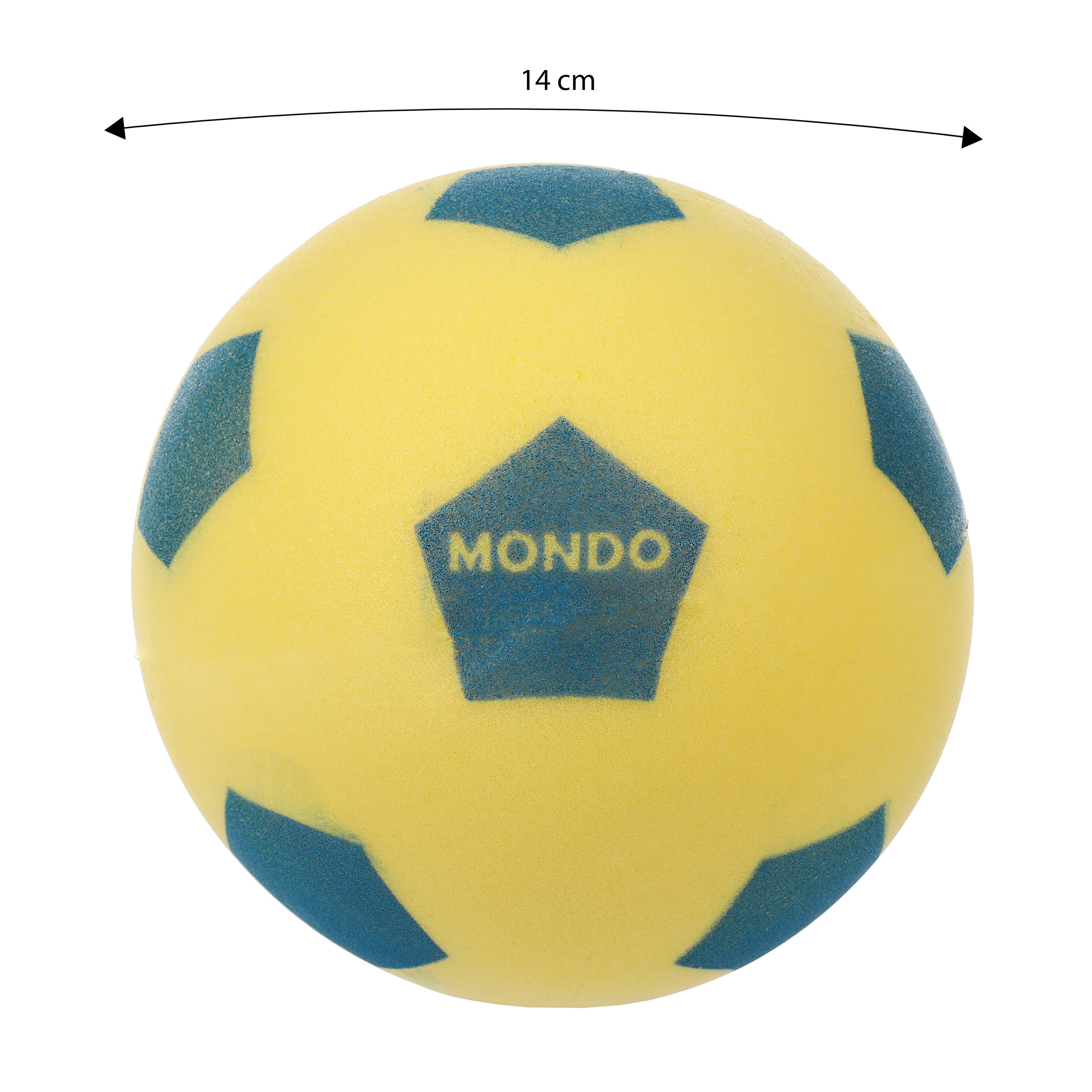 MONDO Softball Soft Ball ca. 14 cm – Schaumstoffball – Farbe zufällig (1-St)