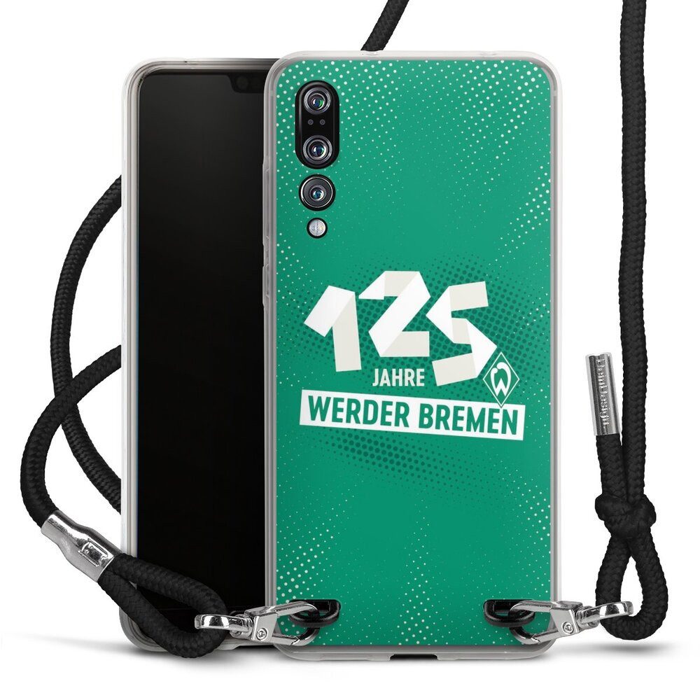 DeinDesign Handyhülle 125 Jahre Werder Bremen Offizielles Lizenzprodukt, Huawei P20 Pro Handykette Hülle mit Band Case zum Umhängen