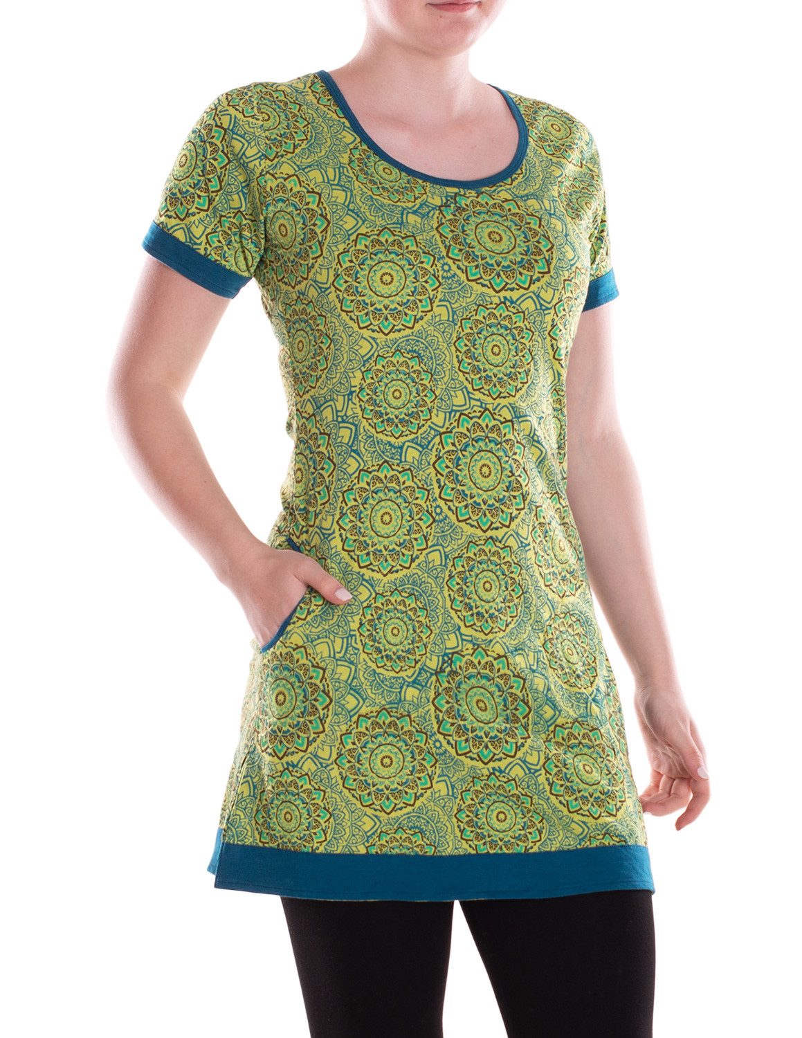 Vishes Minikleid Damen Mini-Kleid Baumwolle geometrisch günstig online kaufen