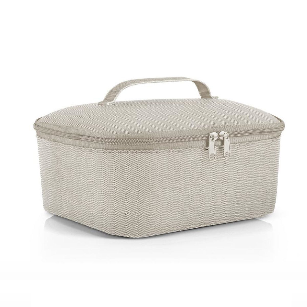 Kühltasche coolerbag M pocket herringbone sand
