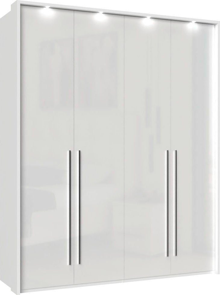 OTTO home Kleiderschrank Piano, inklusive Rahmen und Beleuchtung, soft-close-Funktion (viele Breiten zur Auswahl, 226cm hoch) beige oder weiß, UV lackiert, Hoch – Bild 2 von 5