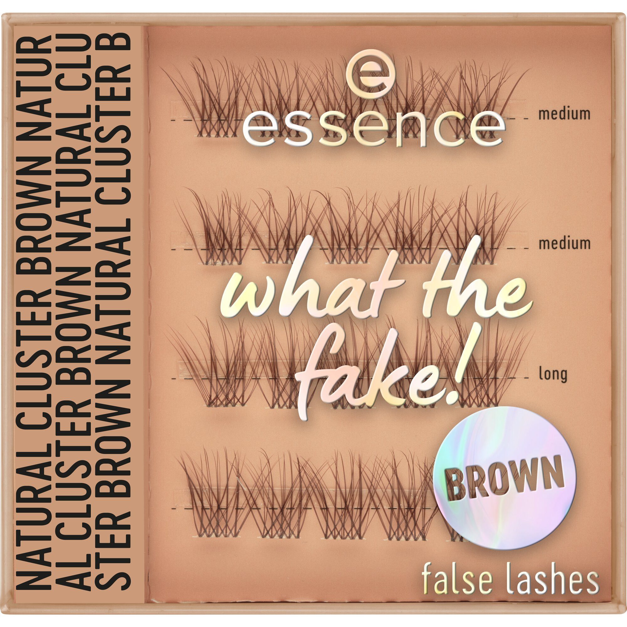 Essence Bandwimpern what the fake! false lashes, Set, 3 tlg., 3-tlg., Wiederverwendbar