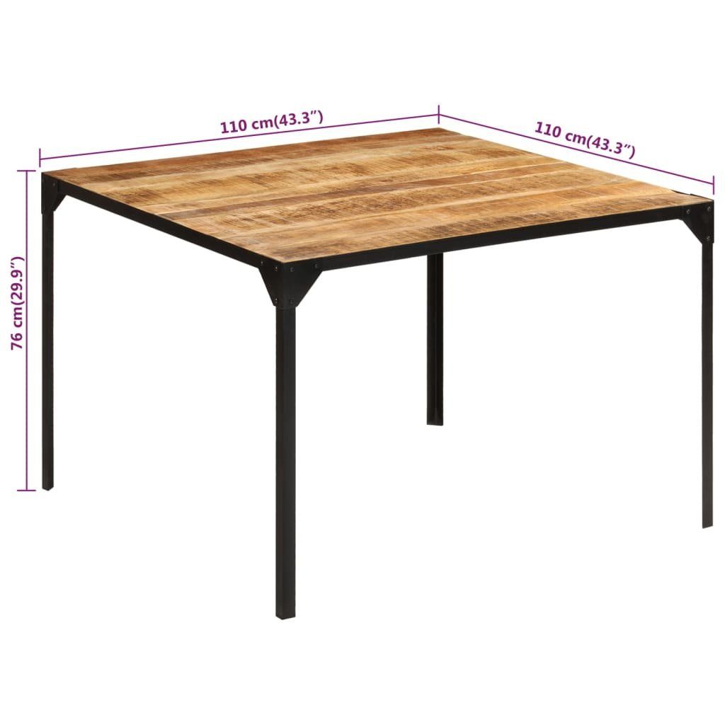 Esstisch Esstisch Mango Massivholz vidaXL cm (1-St) 110x110x76