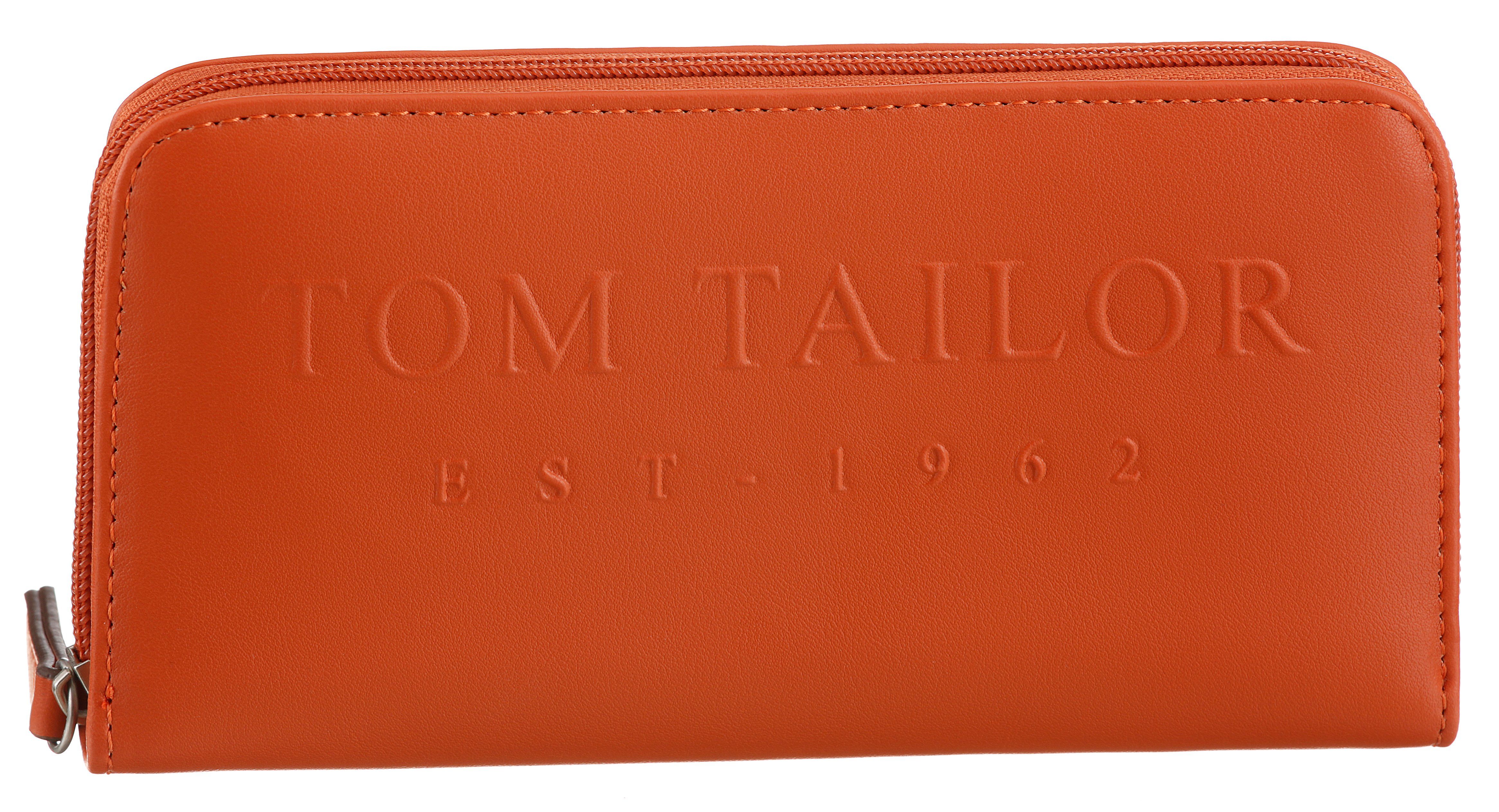 TOM TAILOR Geldbörse Teresa Long zip wallet orange