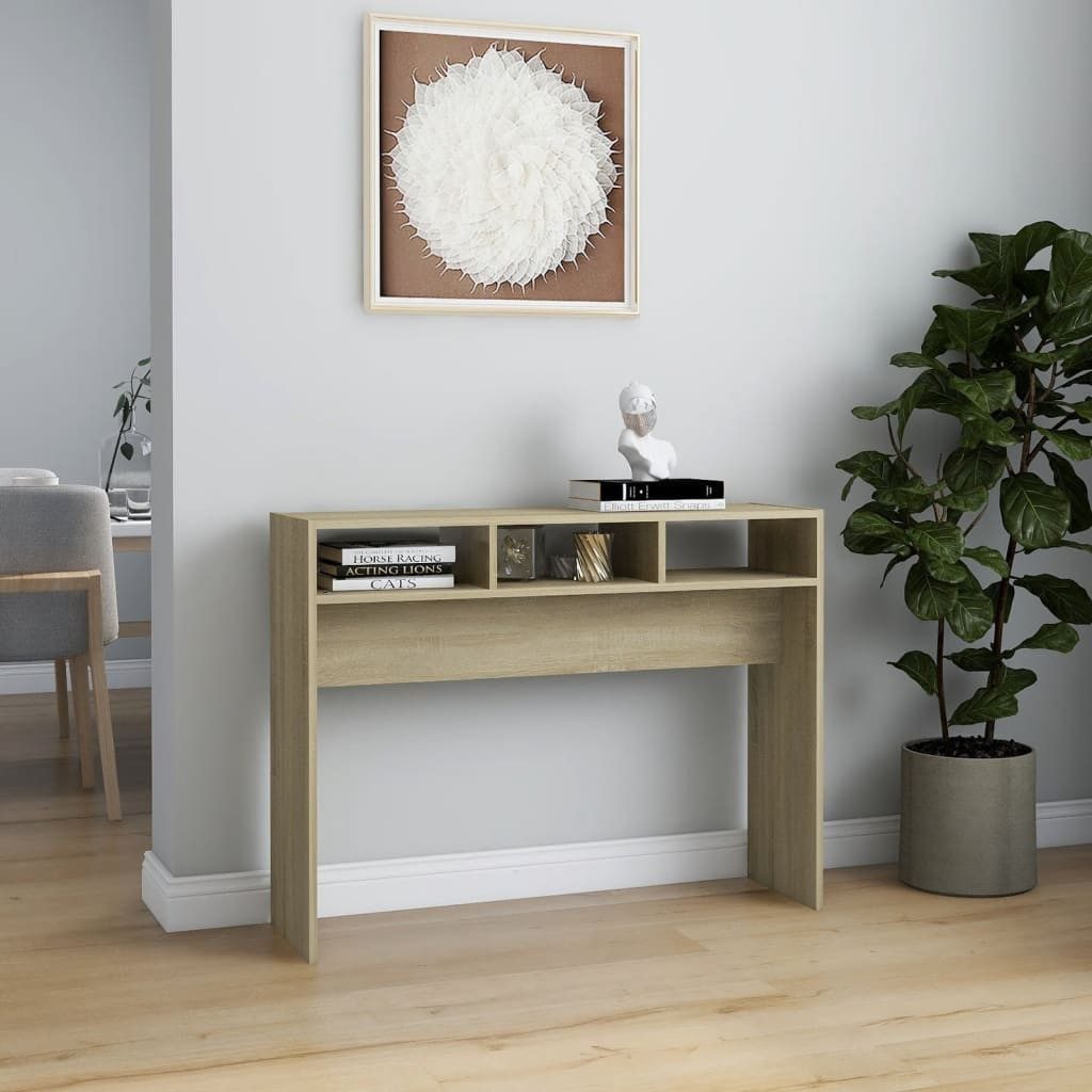 vidaXL Beistelltisch Konsolentisch Sonoma-Eiche 105x30x80 cm günstig online kaufen