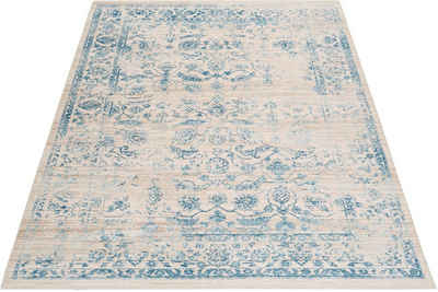 Teppich Dilara, andas, rechteckig, Höhe: 5 mm, Vintage Design, mit Fransen, Wohnzimmer