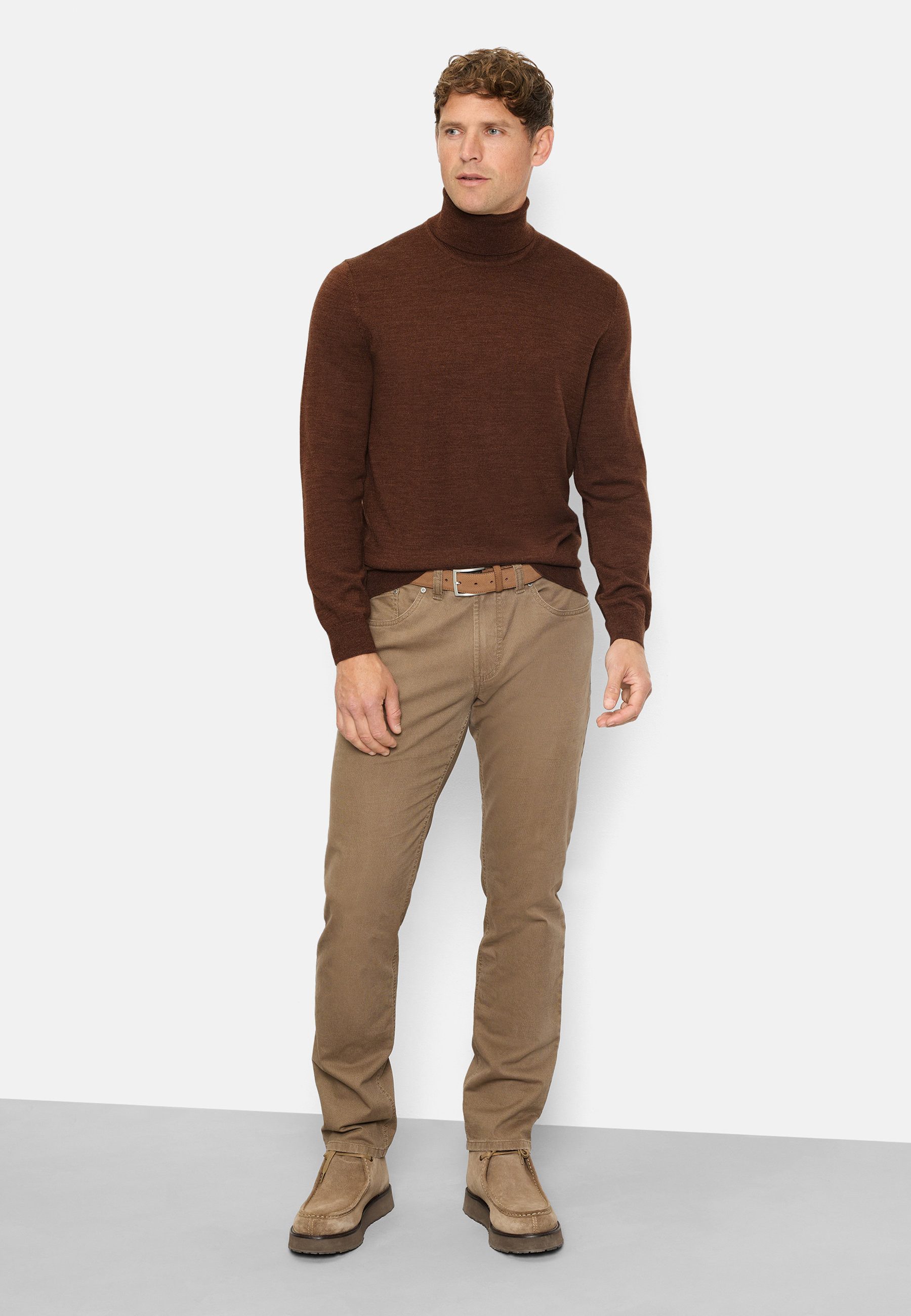 OLYMP Rollkragenpullover OLYMP Casual Strick, Rollkragen
