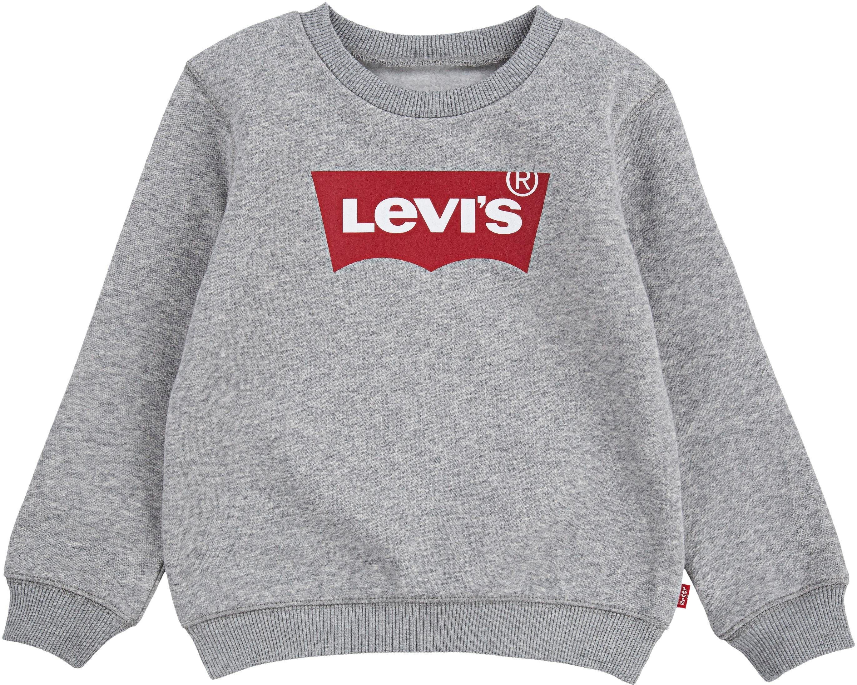 Levi's® CREWNECK UNISEX Sweatshirt GREY HEATHER Kids BATWING SWEATSHIRT