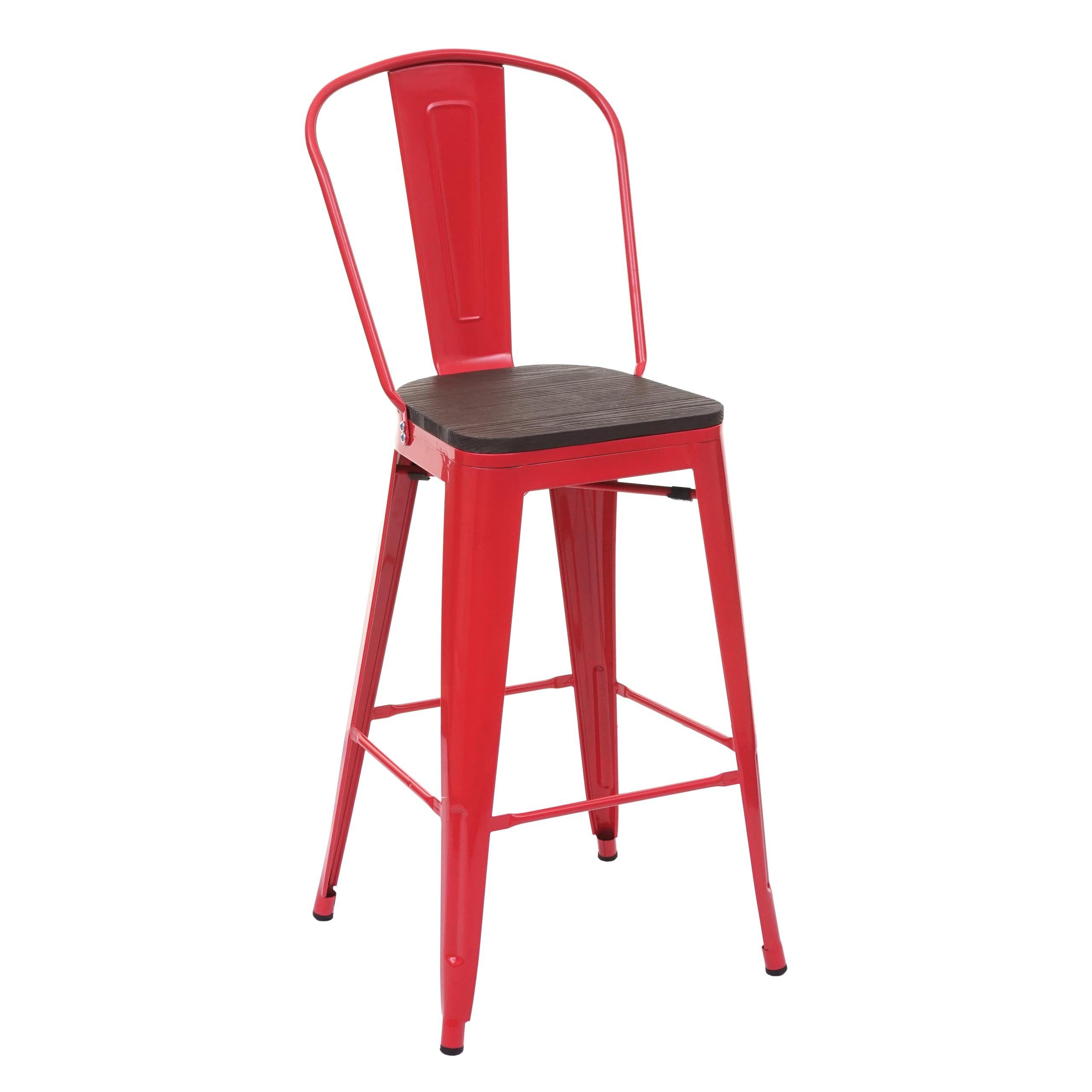 MCW Barhocker kg Belastbarkeit: rot Holzsitzfläche, Maximale mit MCW-A73-C-1, 120