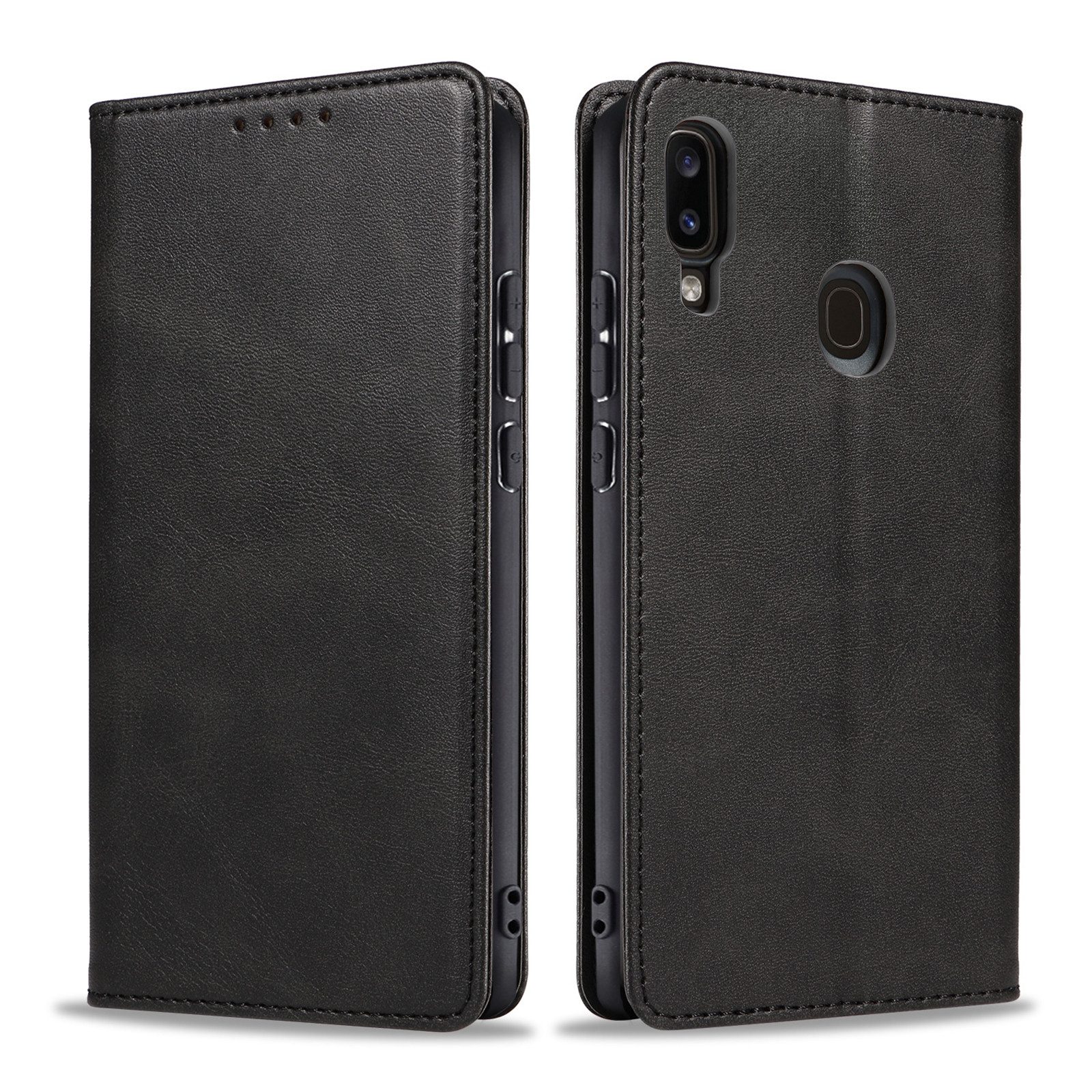 Tec-Expert Handyhülle Tasche Hülle für Samsung Galaxy A40 5.9 Zoll, 5.9", Cover Klapphülle Case mit Kartenfach Fliphülle aufstellbar