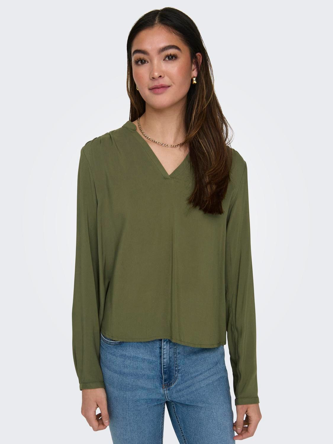 ONLY Blusenshirt ONLNOVA LIFE VIS L/S günstig online kaufen