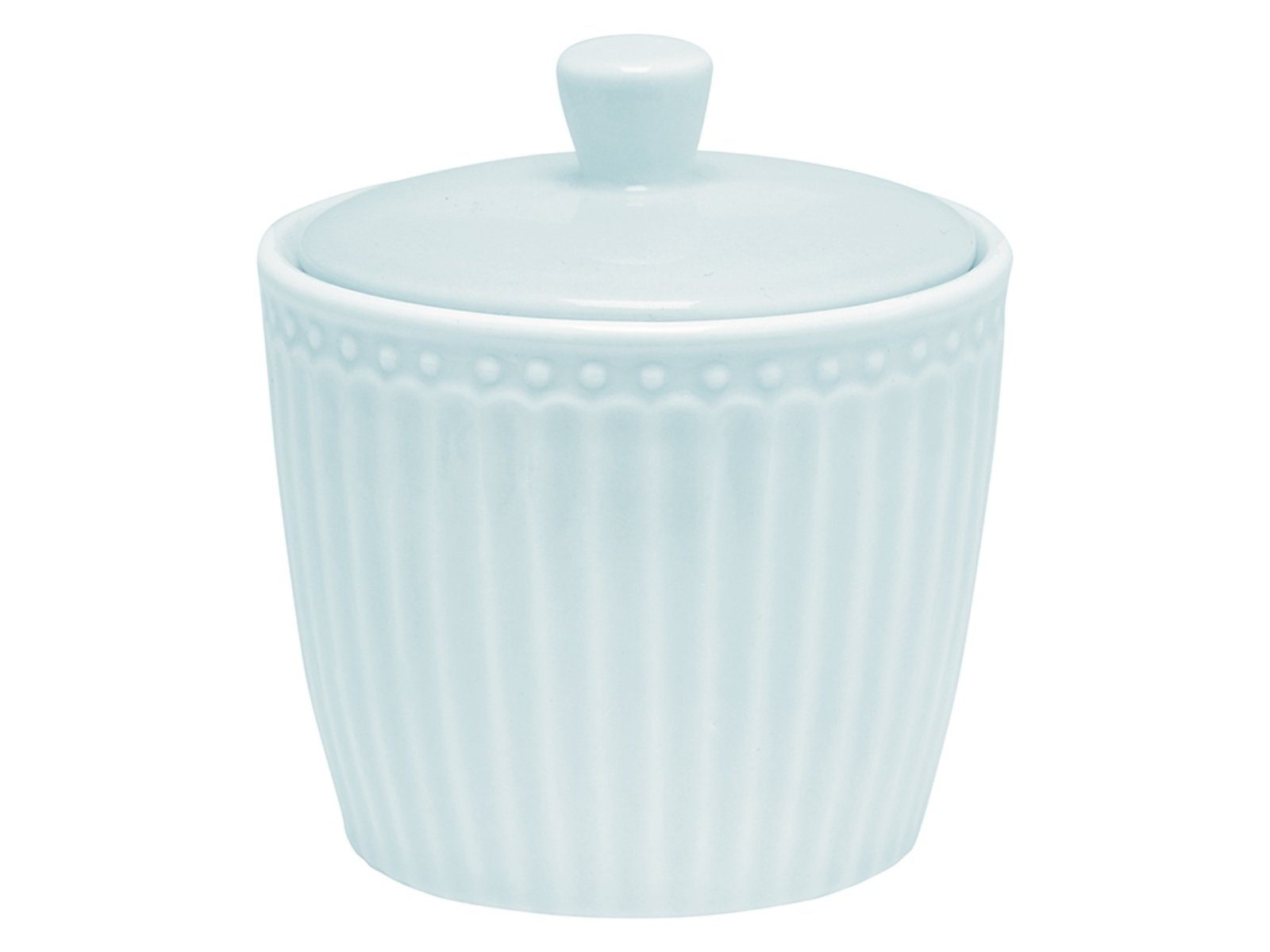 Greengate Zuckerdose Alice Zuckerdose pale blue 10 cm, Keramik