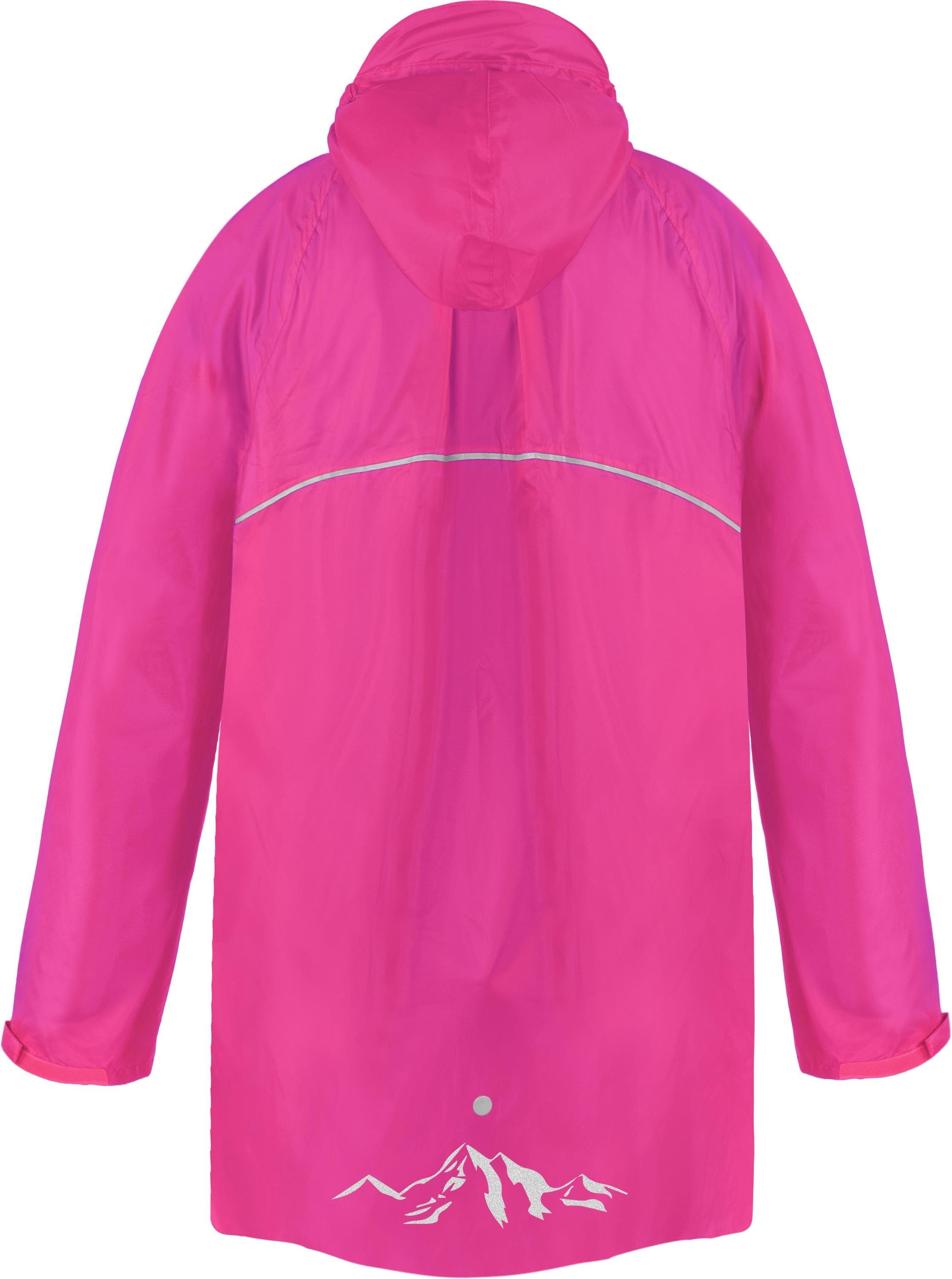 normani Regenponcho Kinder Regenponcho Mawsynram Wasserdichter Regencape mit Ärmeln - 3M™ Scotchlite™ Reflektor