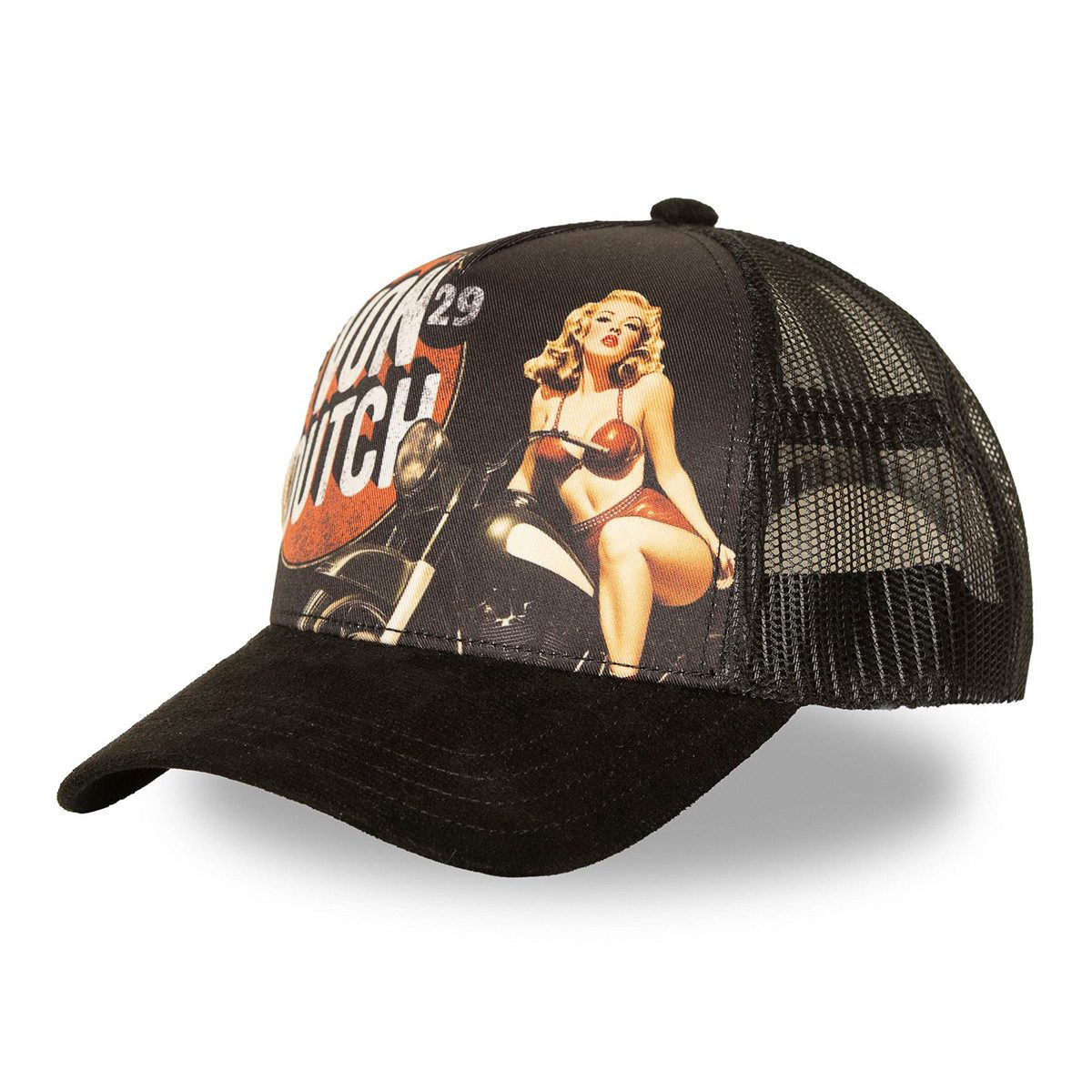 Von Dutch Trucker Cap Subl Retro Print mit markanten Stickerei