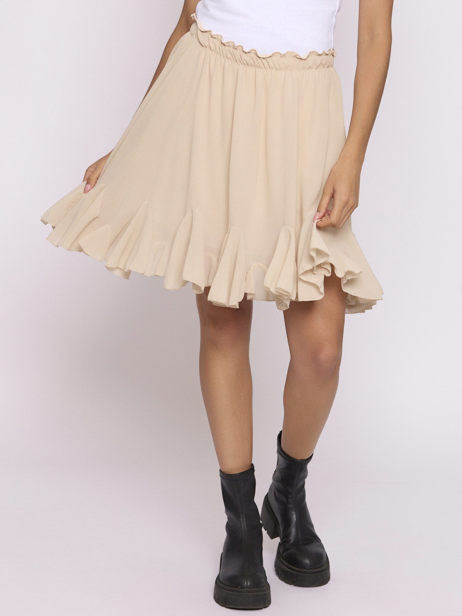 Lilavie Volantrock Tatii OneSize Chiffon Rock mit elastischem Bund günstig online kaufen