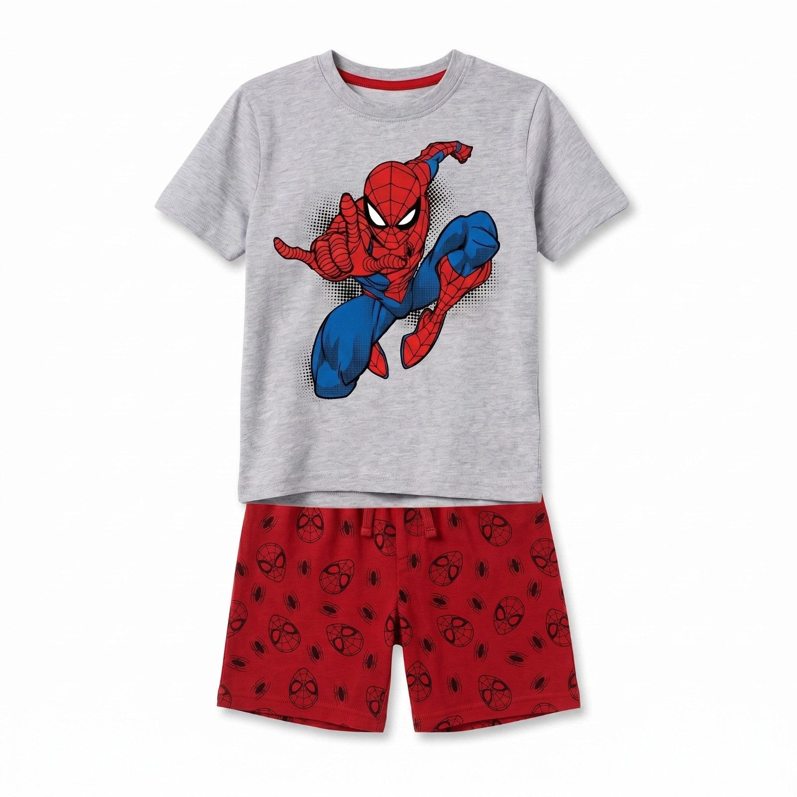 MARVEL Schlafanzug Marvel Spiderman Jungen Schlafanzug Pyjama Shirt Shorts (1 tlg) Gr. 98 bis 128