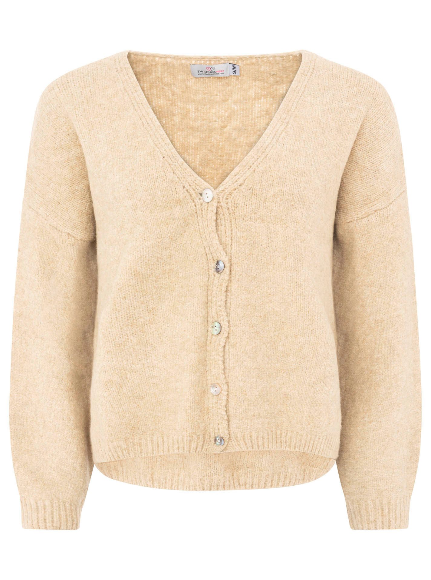 Zwillingsherz Strickjacke "Knöpfe" kuschelig, mit kleinen Knöpfen und Wolla günstig online kaufen