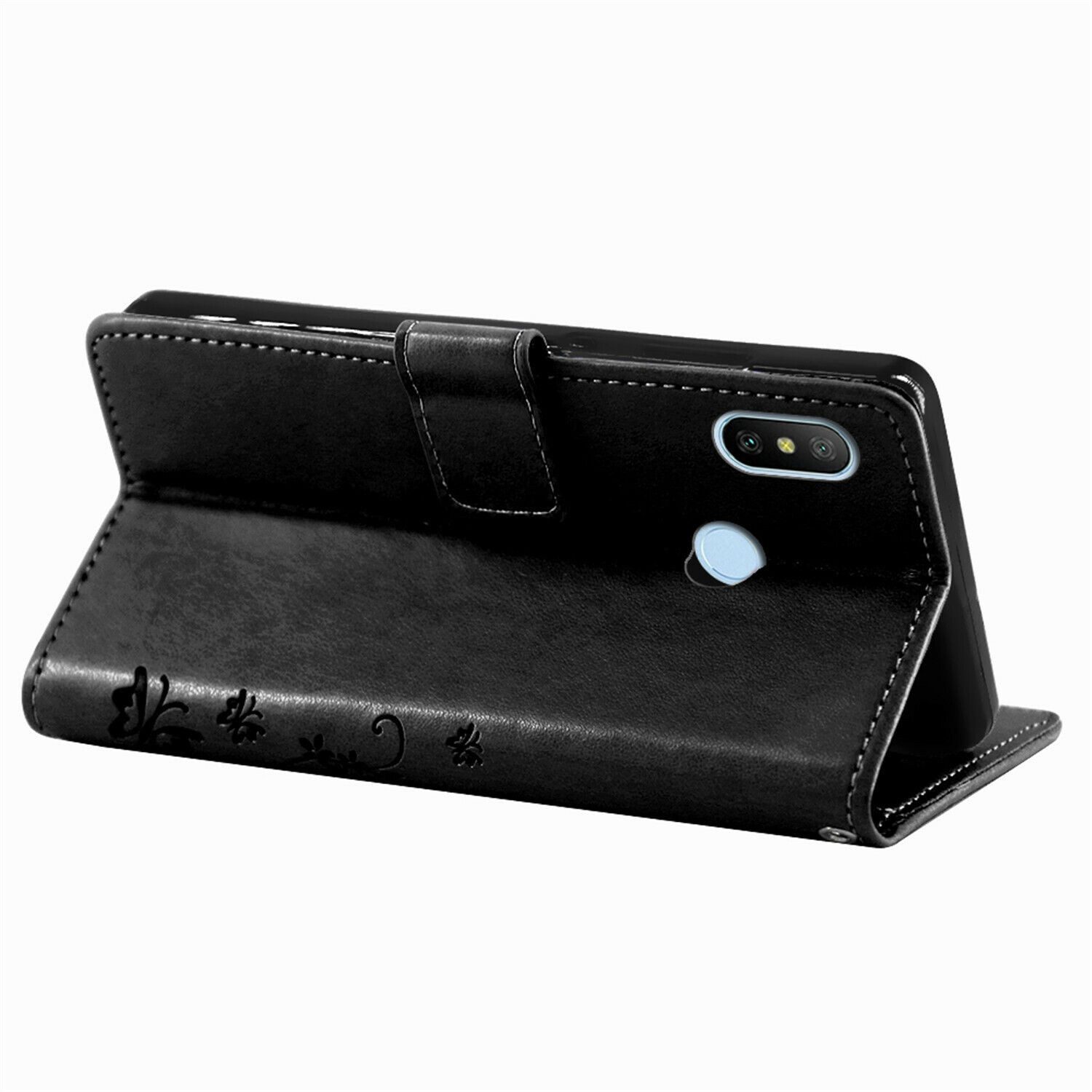 betterfon Handyhülle für Xiaomi Hülle mit [Standfunktion][Kartenfächern], Bookstyle-Hülle: Magnetverschluss 3 Kartenfächer & Standfunktion