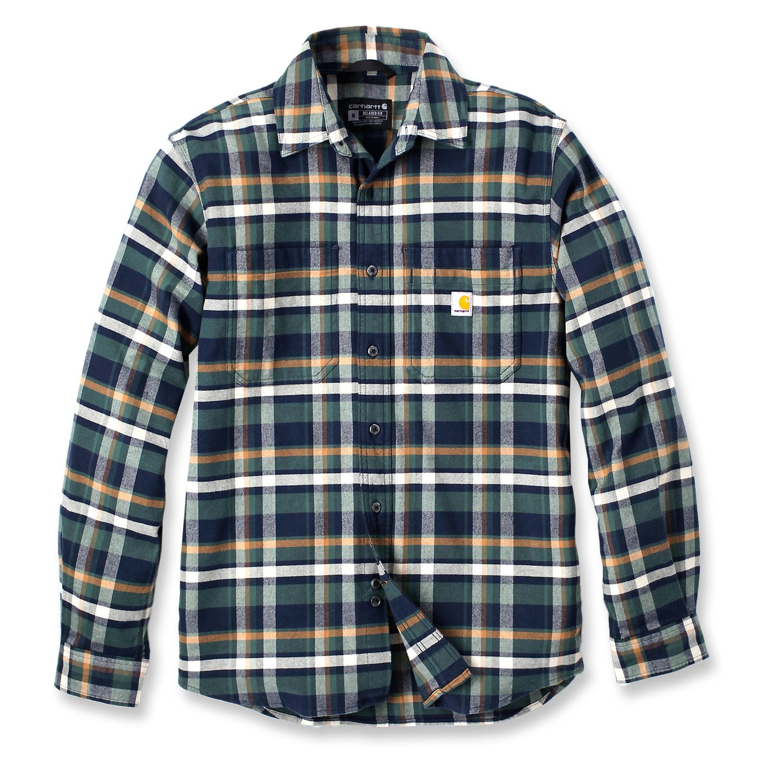 Outdoorhemd Carhartt Herren Langarmhemd Flannel Plaid Shirt