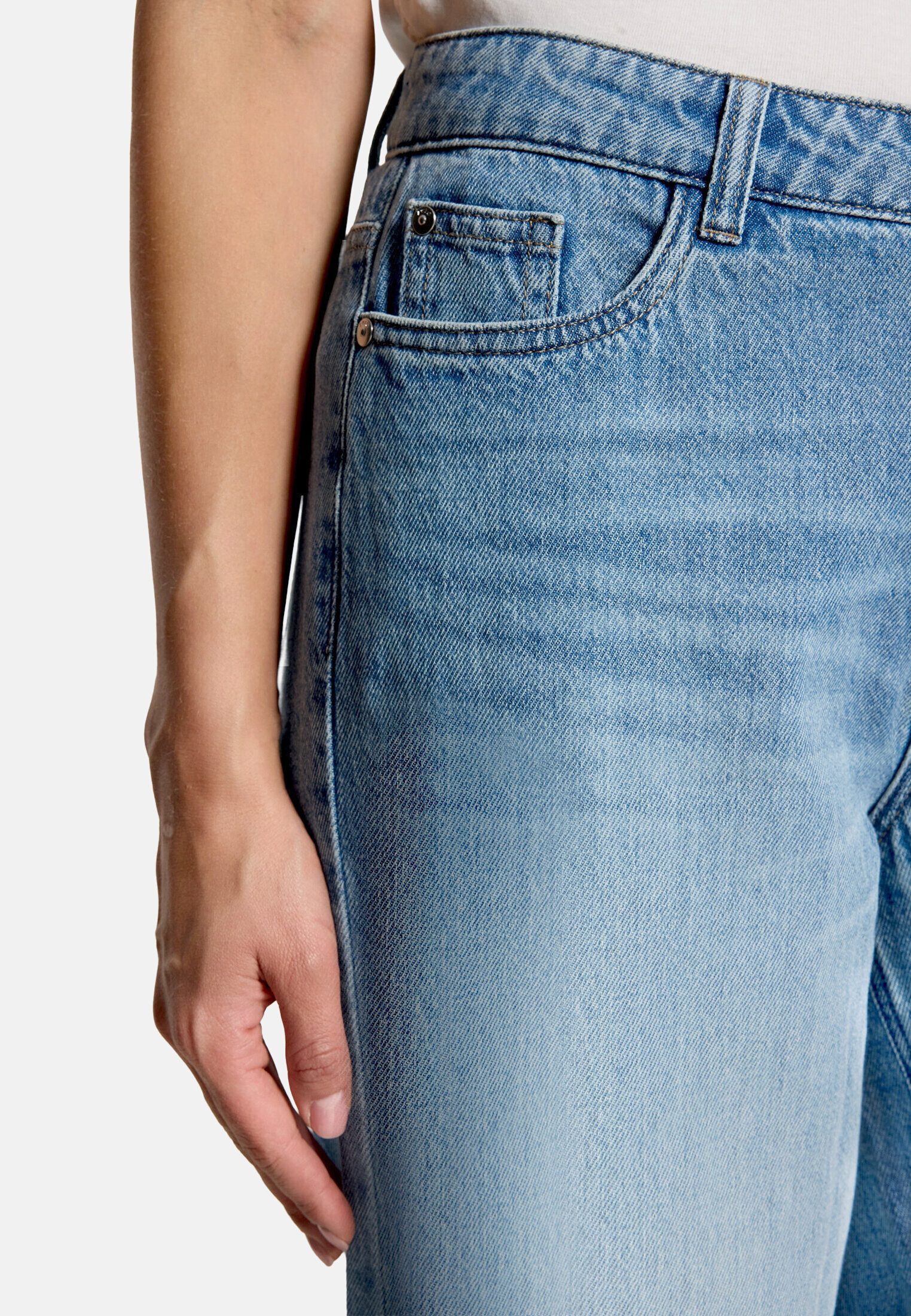 Zero Bequeme Jeans Damen fit Jeans mit weitem Bein – Bild 4 von 5