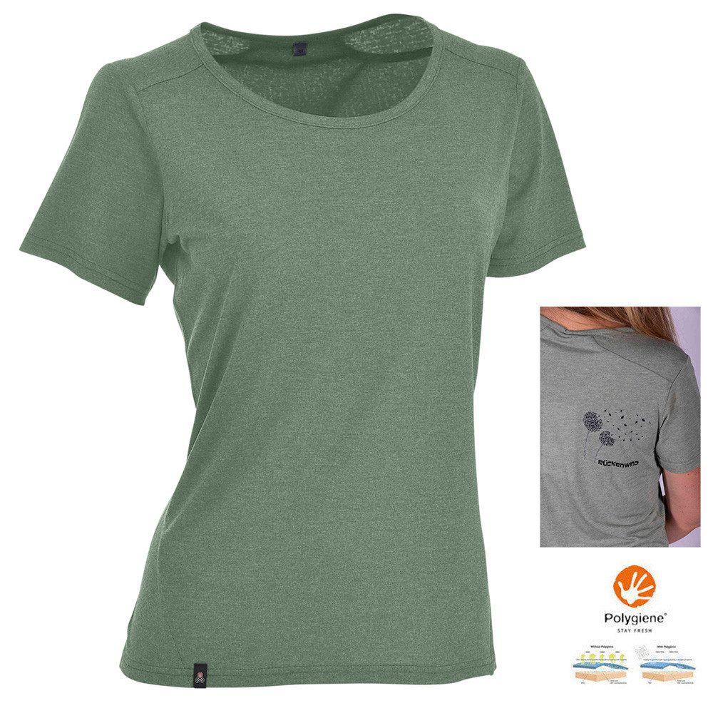Maul T-Shirt Maul - Eifelsteig Damen Outdoorshirt Wander T-Shirt, green