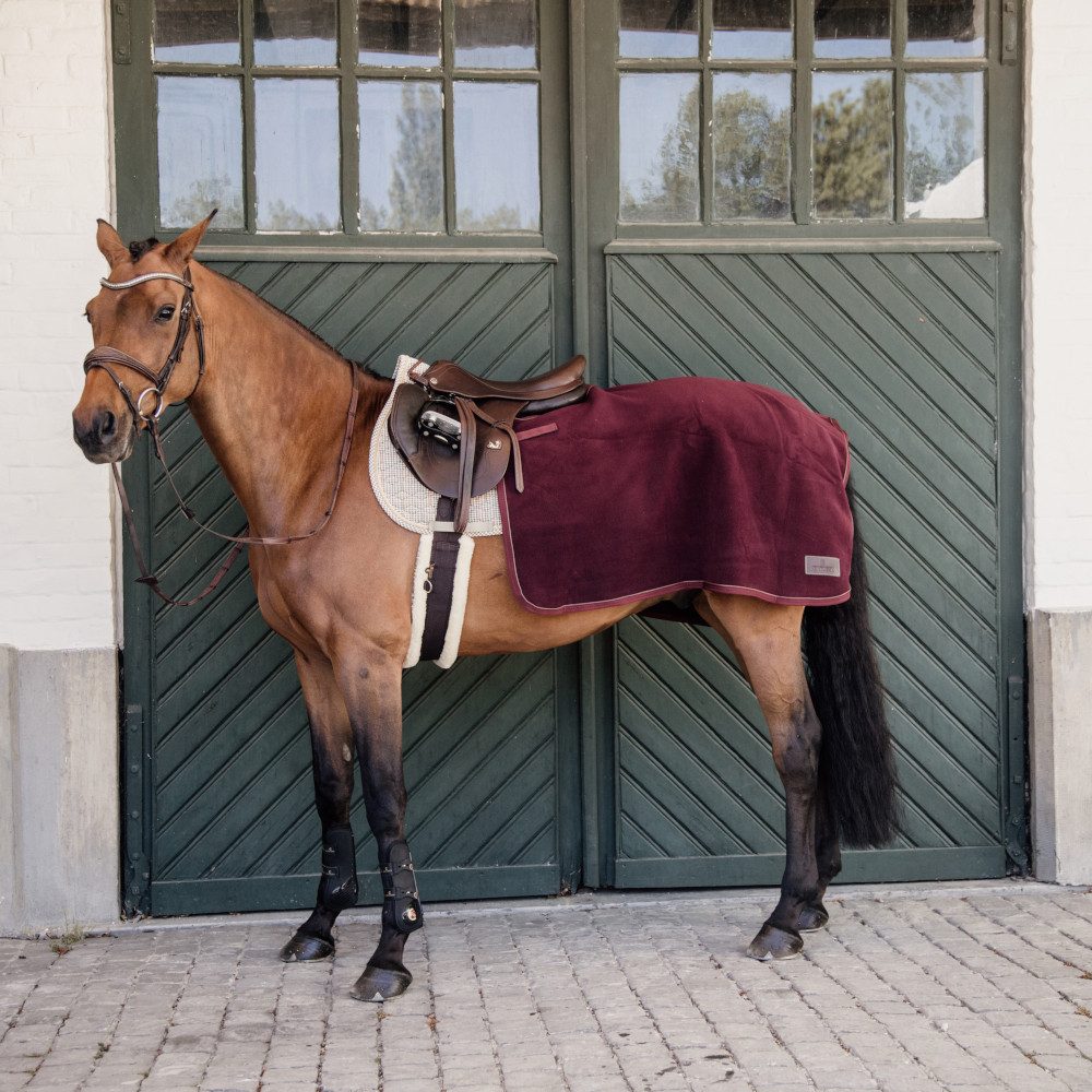 Kentucky Horsewear Ausreitdecke Kentucky Horsewear Quarter Rug Heavy Fleece - bordeaux