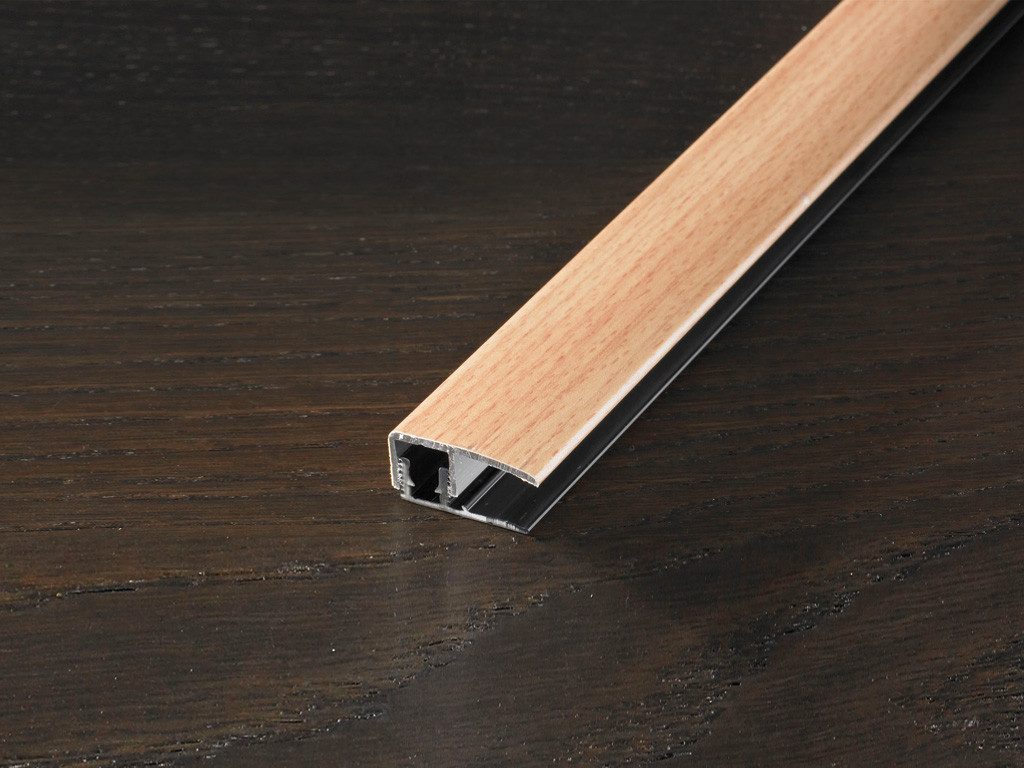 PROLINE Abschlussprofil Abschlussprofil PROVARIOclip Universal Dekorfolie Buche