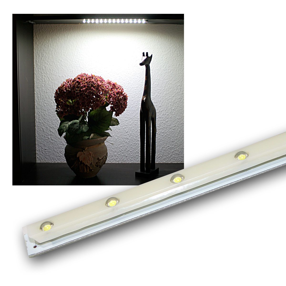 world-trading-net Unterbauleuchte 5 x universal Lichtmodul mit 15 LEDs neutral-weiß