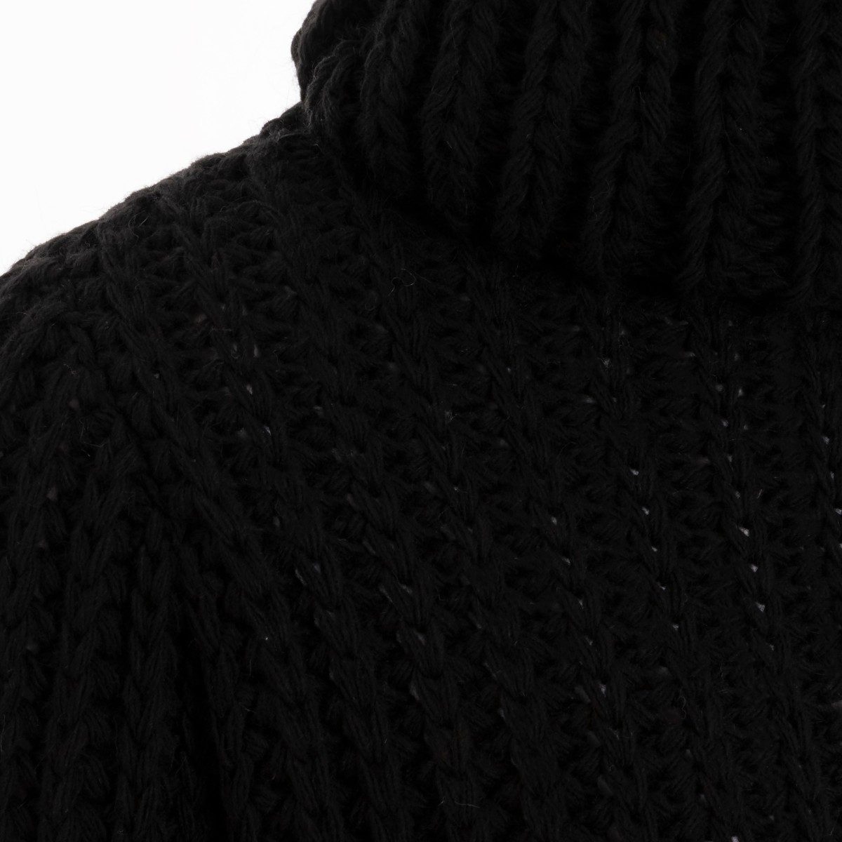 Knit Factory Strickpullover Kris Rollkragen Strickpullover Schwarz 36/38 Gestreift (Set, 1-tlg., Spar-Set) damen pullover strickpullover lang oversize sale Strick Winter herbst