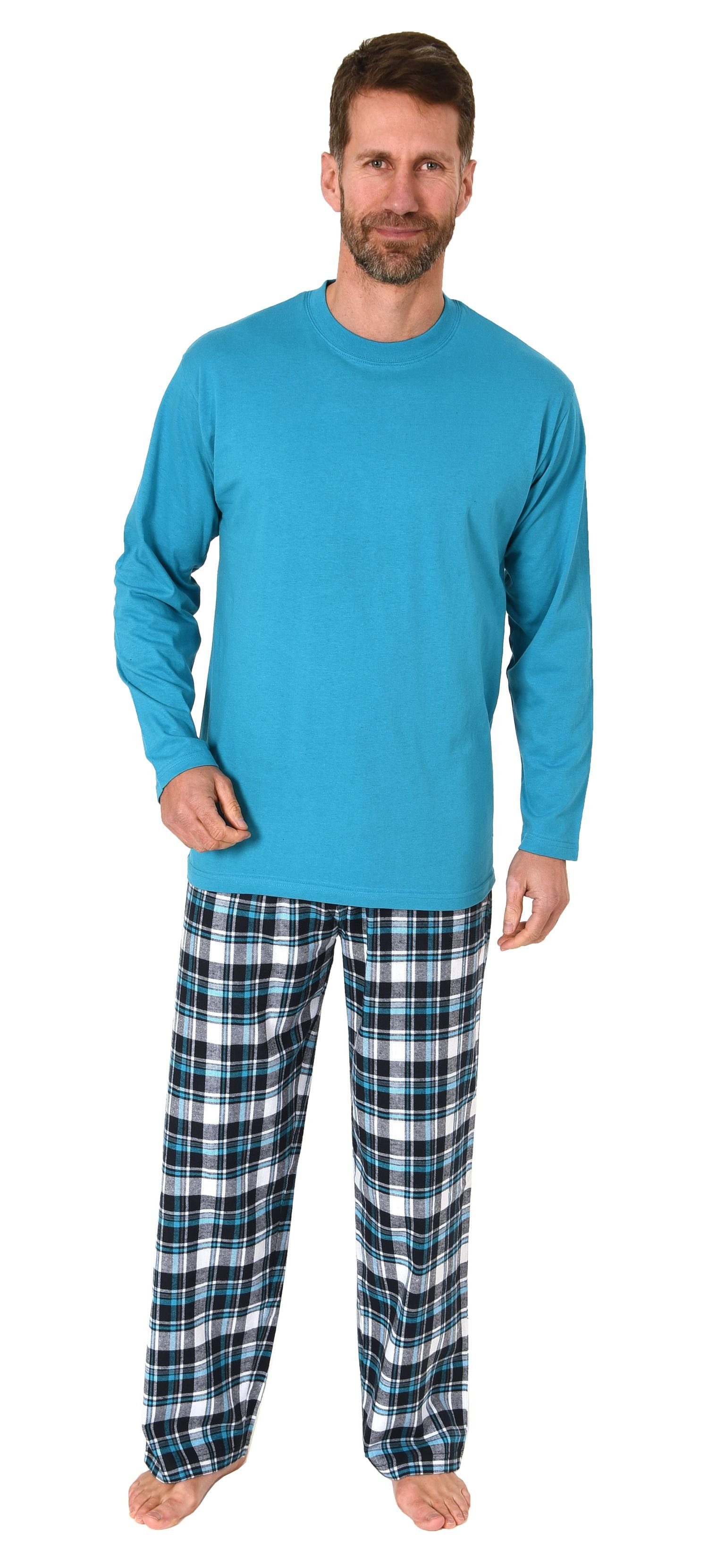 Normann Pyjama Herren Schlafanzug lang mit Flanell-Hose - 223 10 872 günstig online kaufen