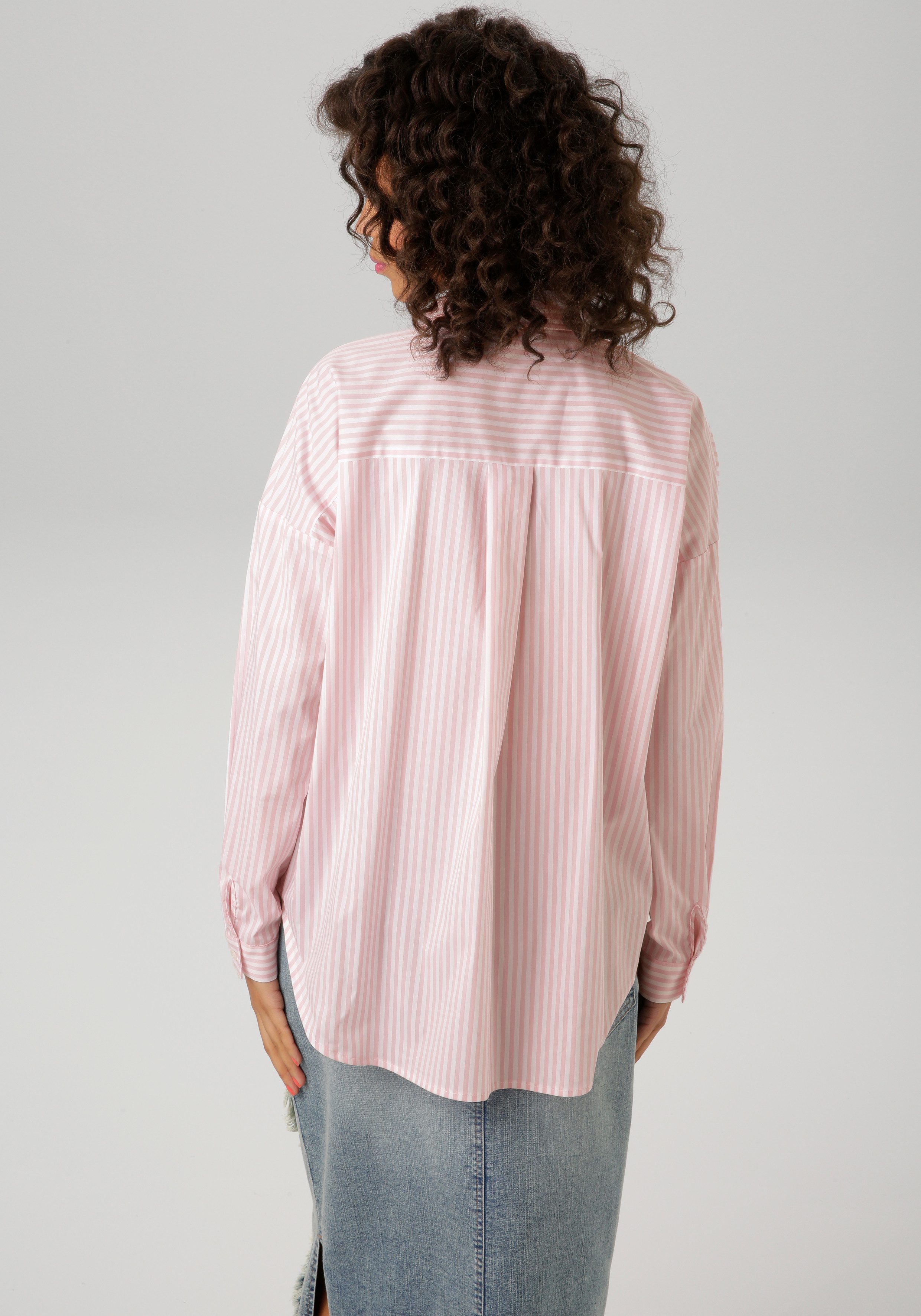 Aniston CASUAL Hemdbluse, im Streifen-Dessin günstig online kaufen