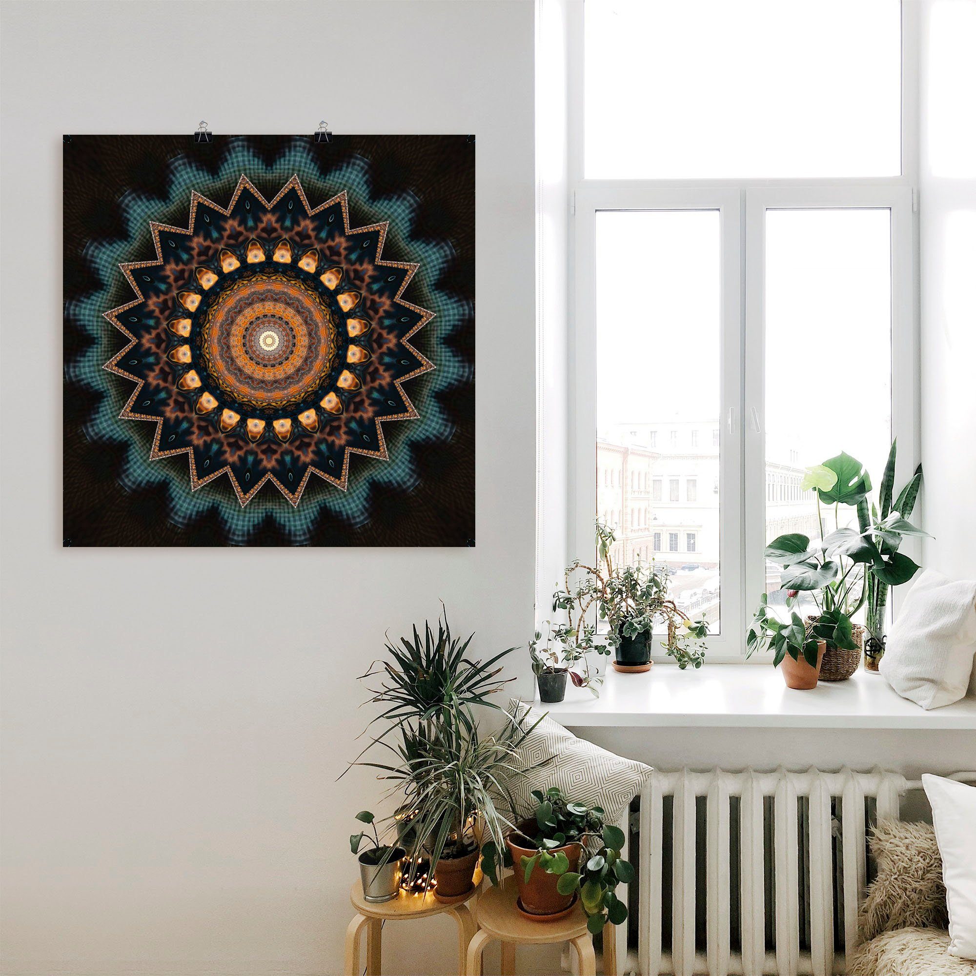 Artland Wandbild Mandala kosmisches Bewusstsein, Muster (1 St), als Alubild,  Leinwandbild, Wandaufkleber oder Poster in versch. Größen