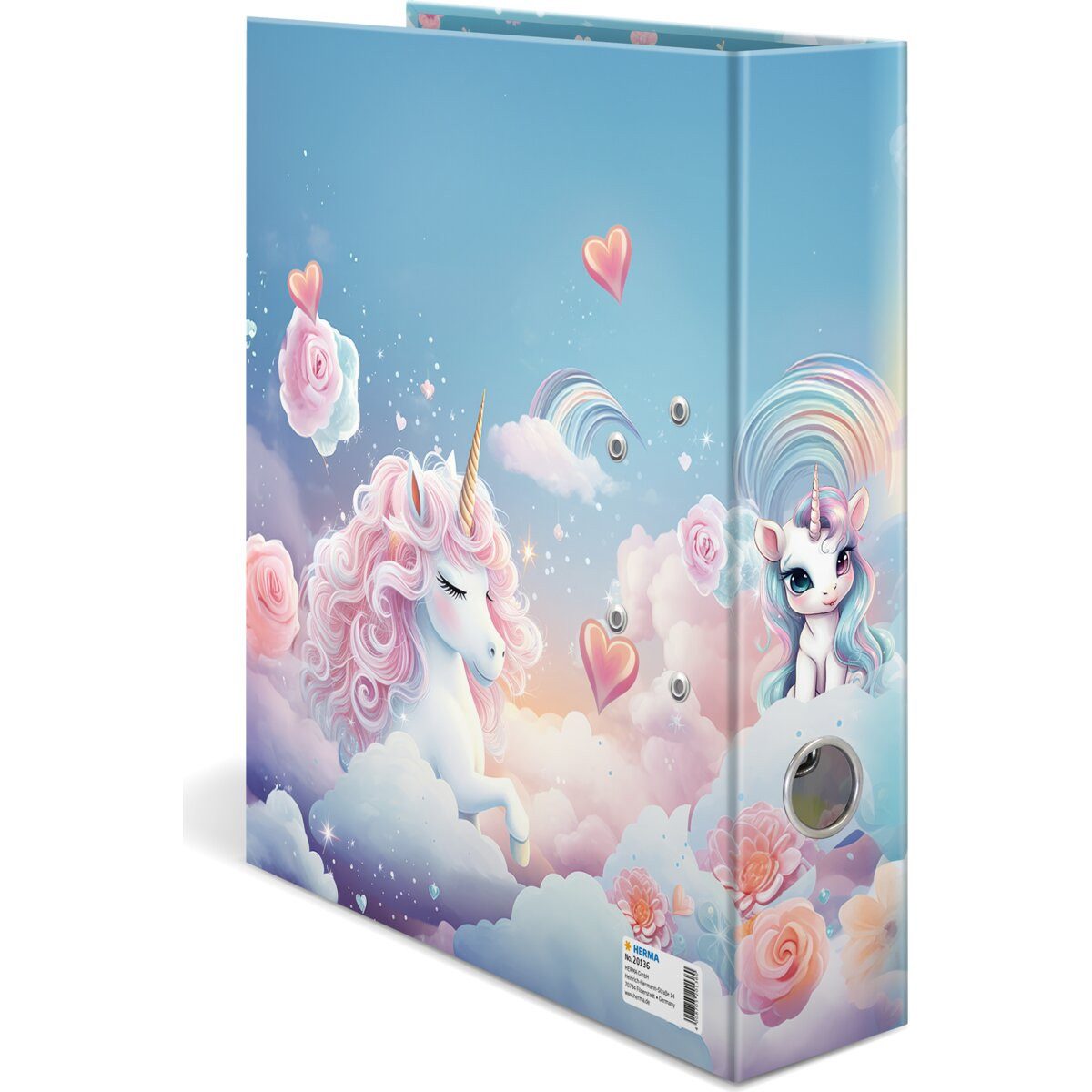 HERMA Aktenordner Motiv-Ordner A4 Happy Unicorns – Bild 3 von 4