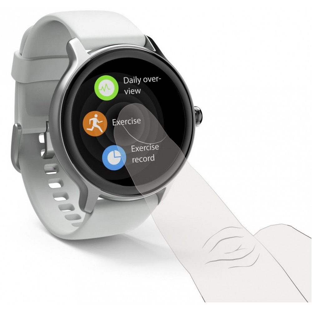 Hama Hama Fit Watch 4910 Smartwatch silber/grau. Smartwatch (Android IOS), Sportlich und elegant im Design, Blutsauerstoff- und Herzfrequenzmessung