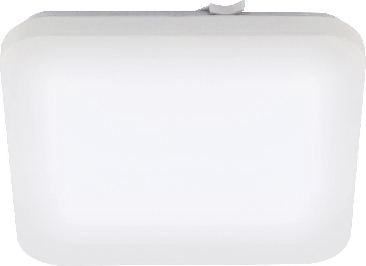 EGLO LED Deckenleuchte Eglo LED Deckenleuchte Frania weiß 33 x 33 cm, Inkl. Leuchtmittel, Nicht dimmbar nicht Smart Home-fähig ohne Bewegungsmelder