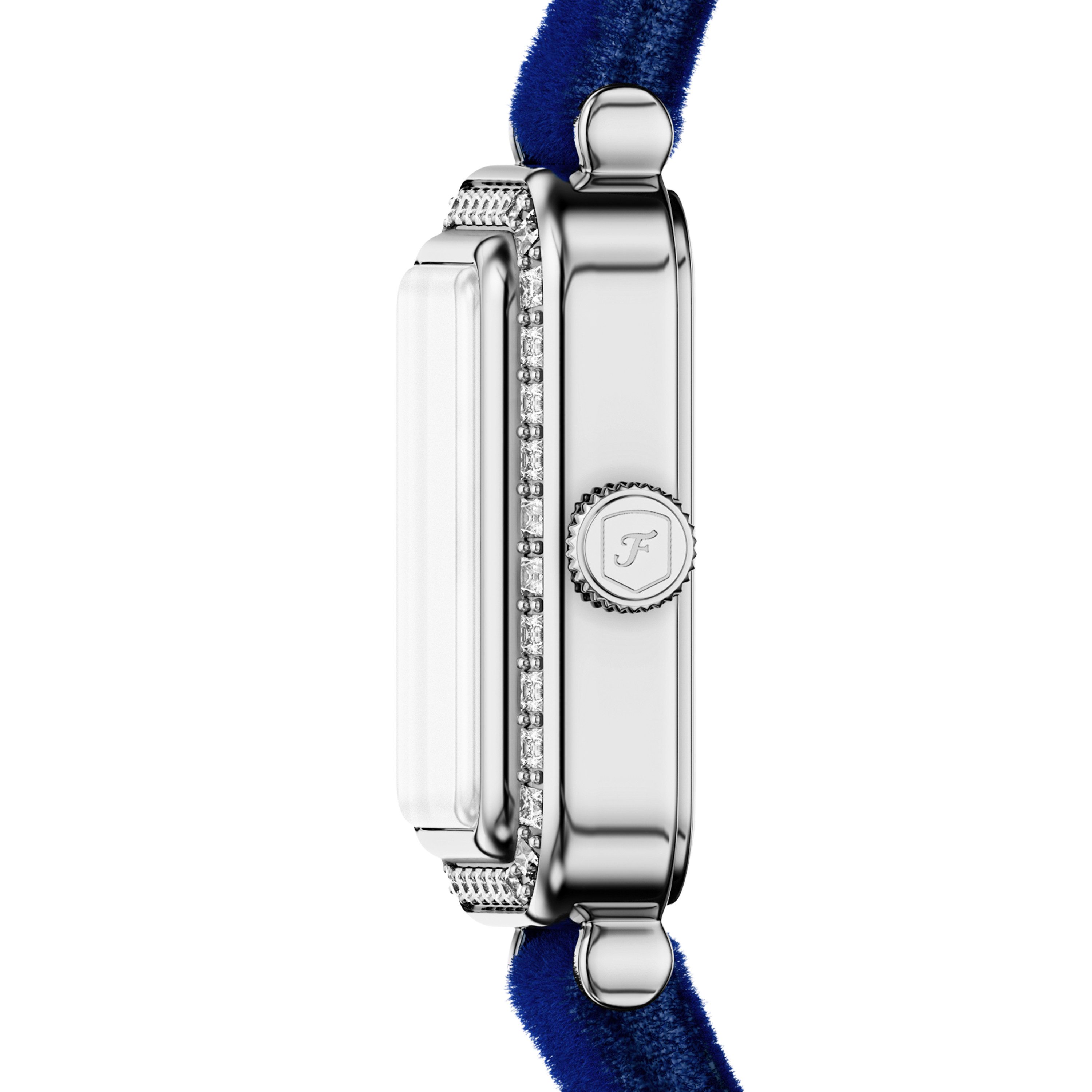 Fossil Quarzuhr Raquel ES5436, Armbanduhr, Damenuhr, analog, Glassteine