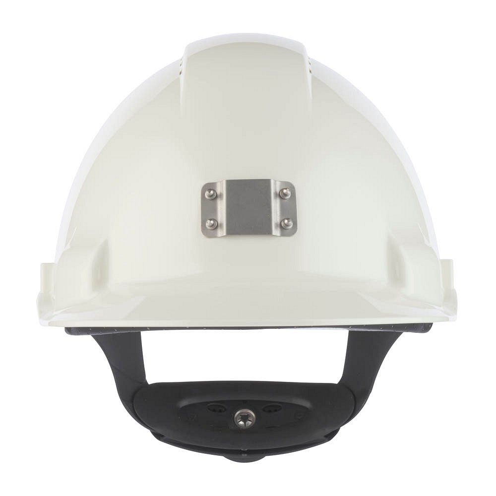 3M Sicherheitshelm 1 Schutzhelm mit Uvicator-Sensor & Lampenhalterung weiß