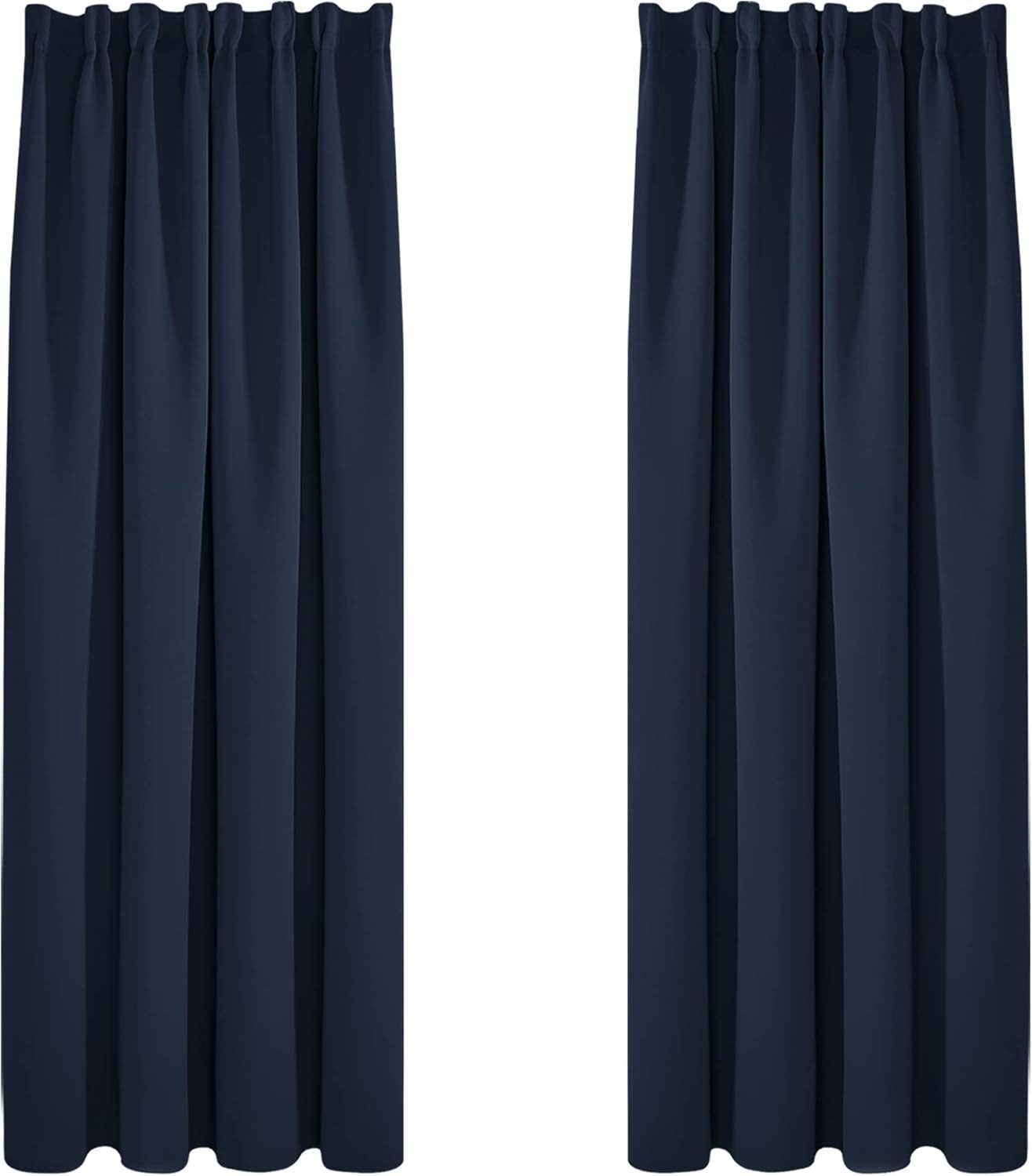 Deconovo Verdunkelungsvorhang Gardinen mit Kräuselband Blickdicht Vorhänge günstig online kaufen