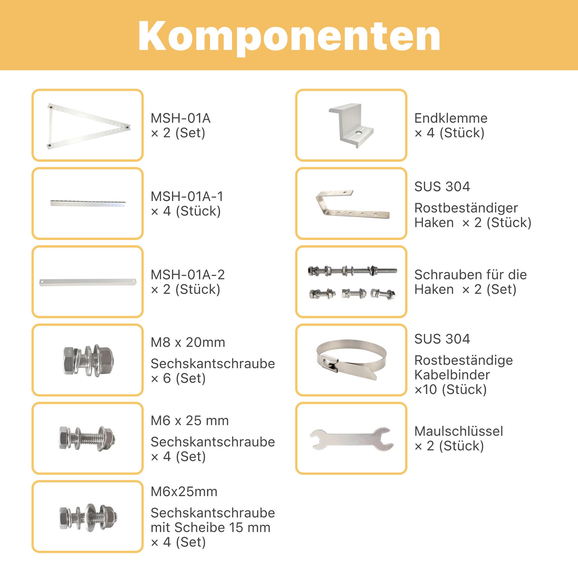 SolarMars Solarmodul-Halterung Balkonkraftwerk Halterung, für Balkone, Garten, Flachdächer und Wände, (für 1 Solarmodul, Solarmodule Halterung verstellbar Winkel 0-40°, PV-Halterung, 0% MwSt)