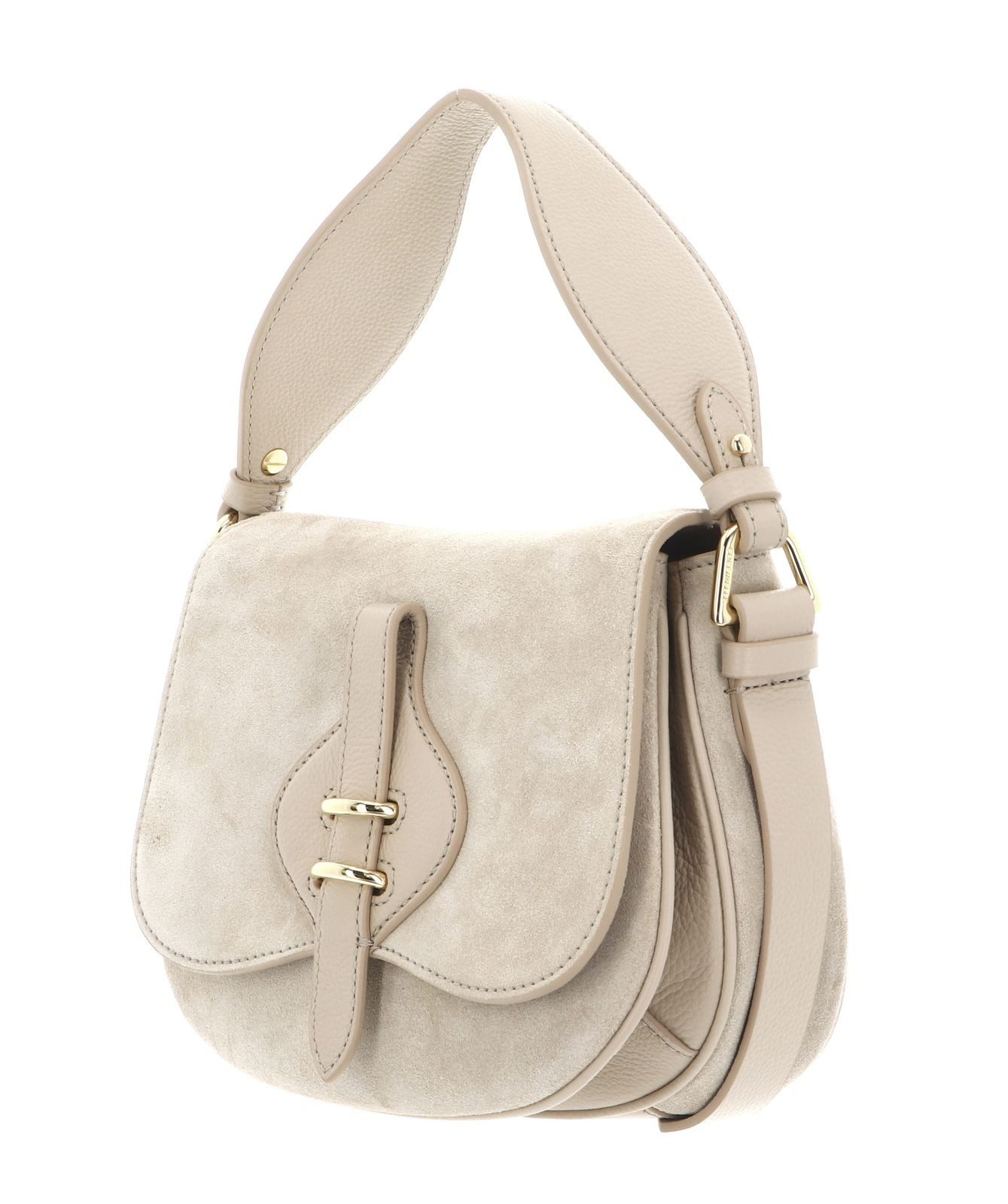 COCCINELLE Handtasche Handbag Suede Leather / Micro Gra. Le., aus echtem Rindsleder