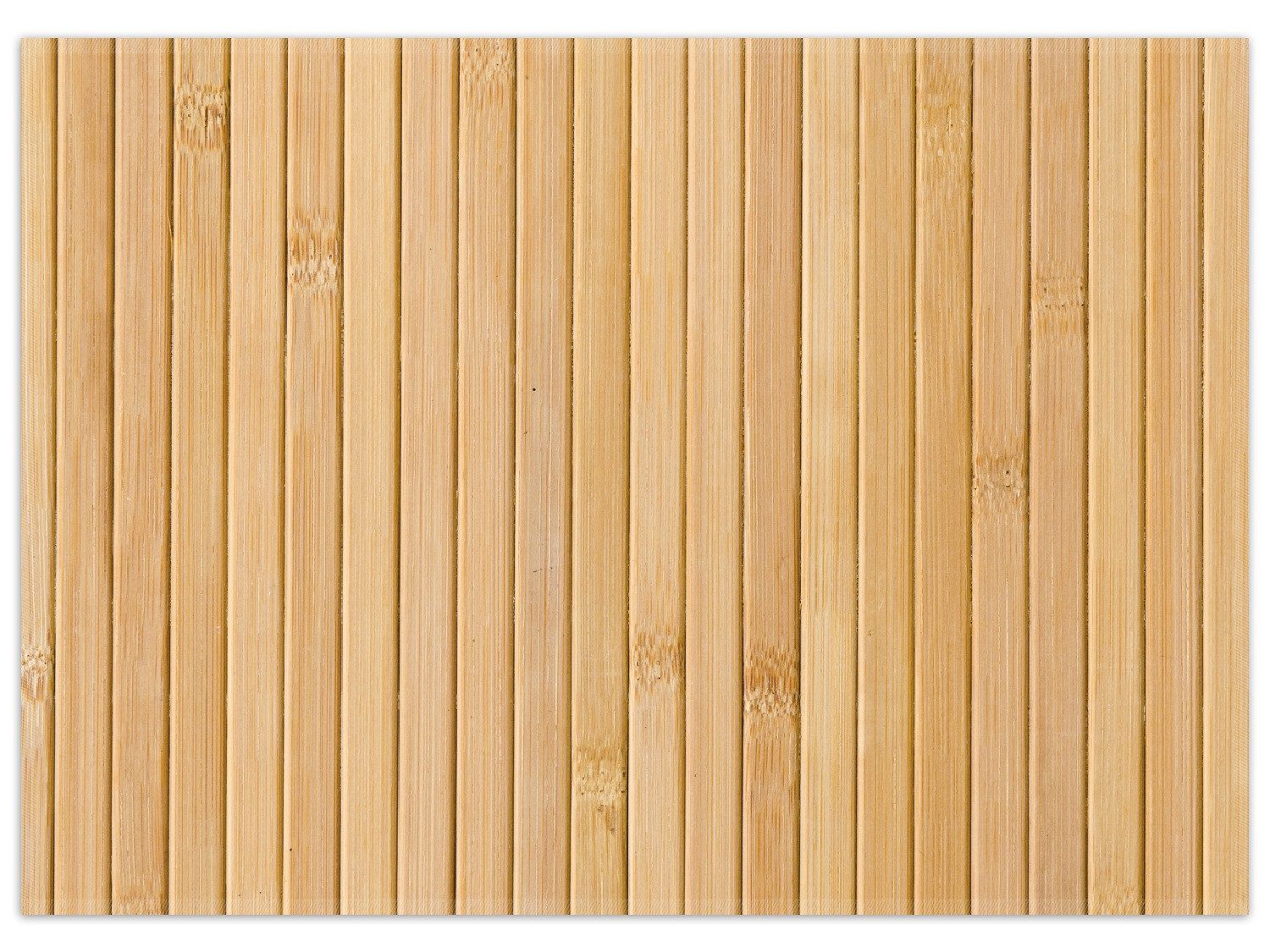 Wallario Teppich Holzpanele hell, rechteckig, rutschfest
